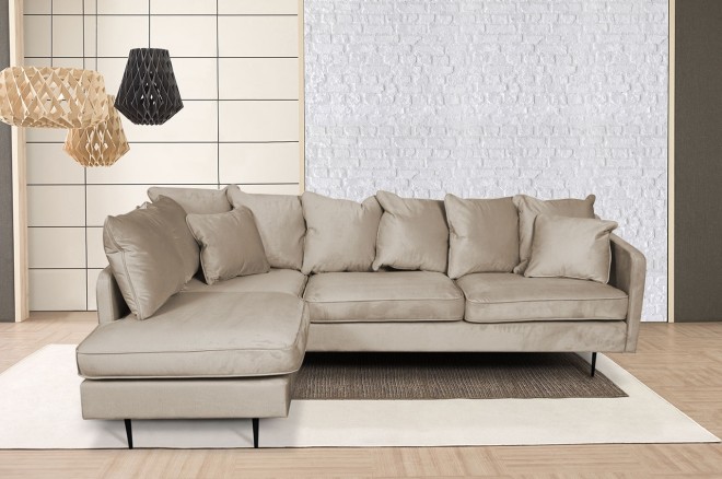 Eckgarnitur Andorra-P links - Beige