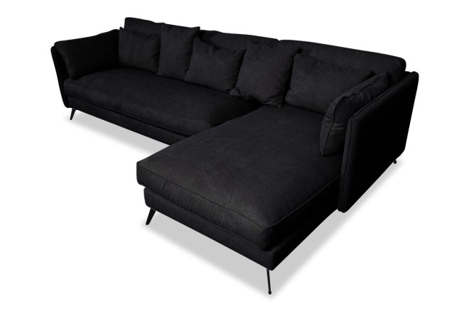 Ecksofa XL Bonham-P rechts - Asphalt