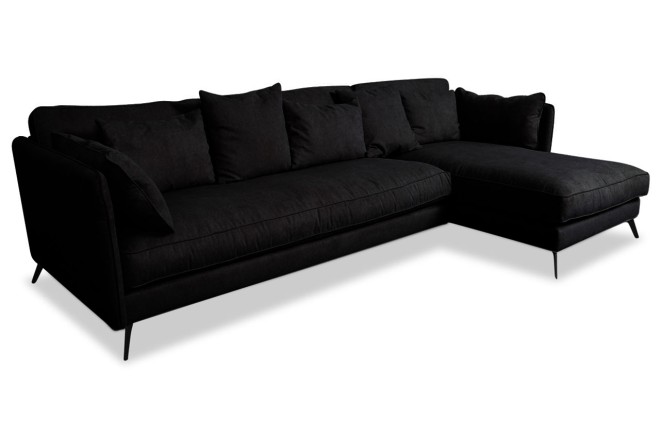Ecksofa XL Bonham-P rechts - Asphalt