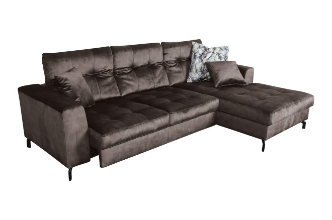 Ecksofa Lacona rechts - mit Relax - Mokka