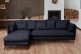 Ecksofa XL Bonham-P links - Deep blue