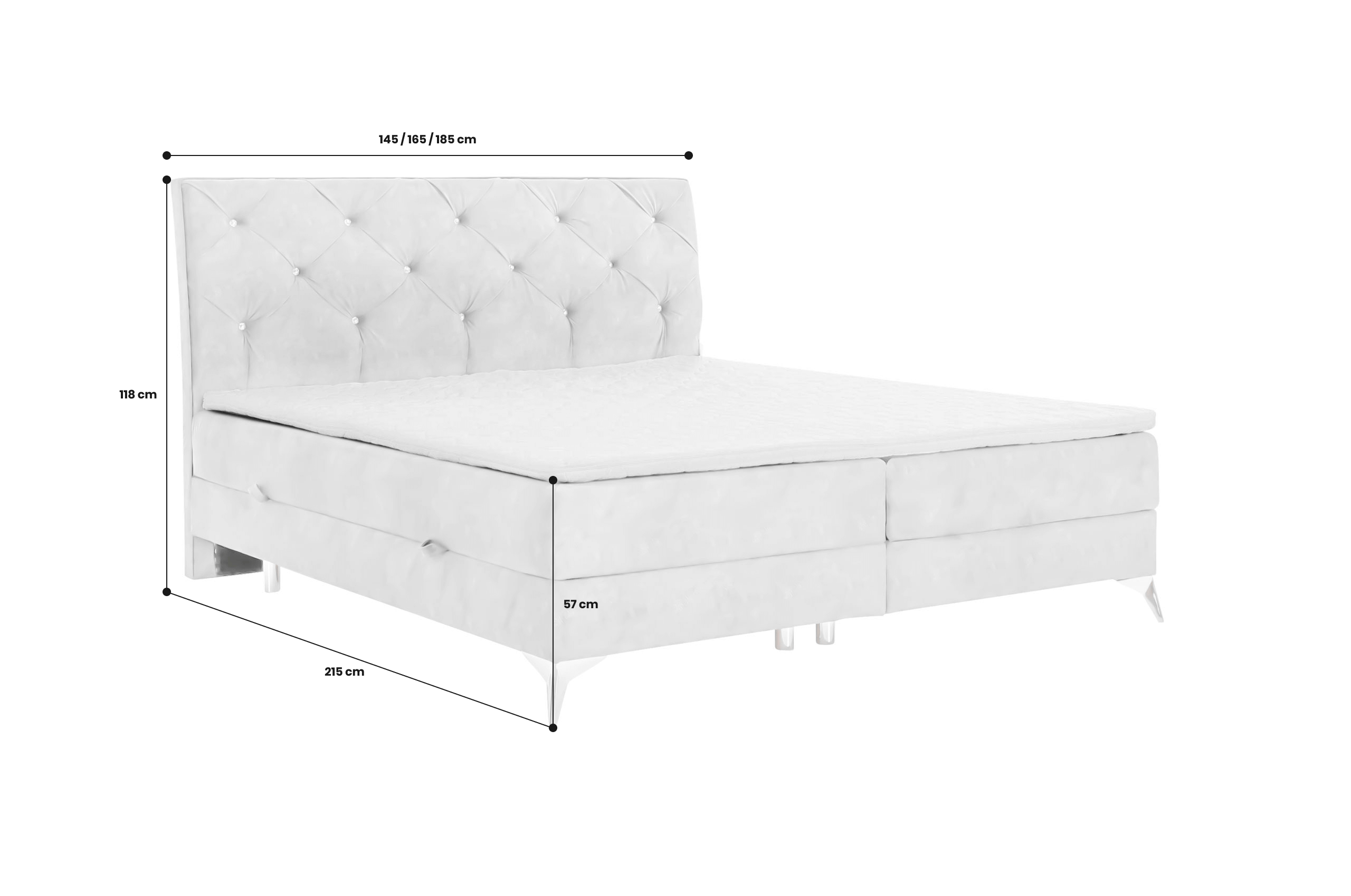 Boxspringbett 160x200 Adel