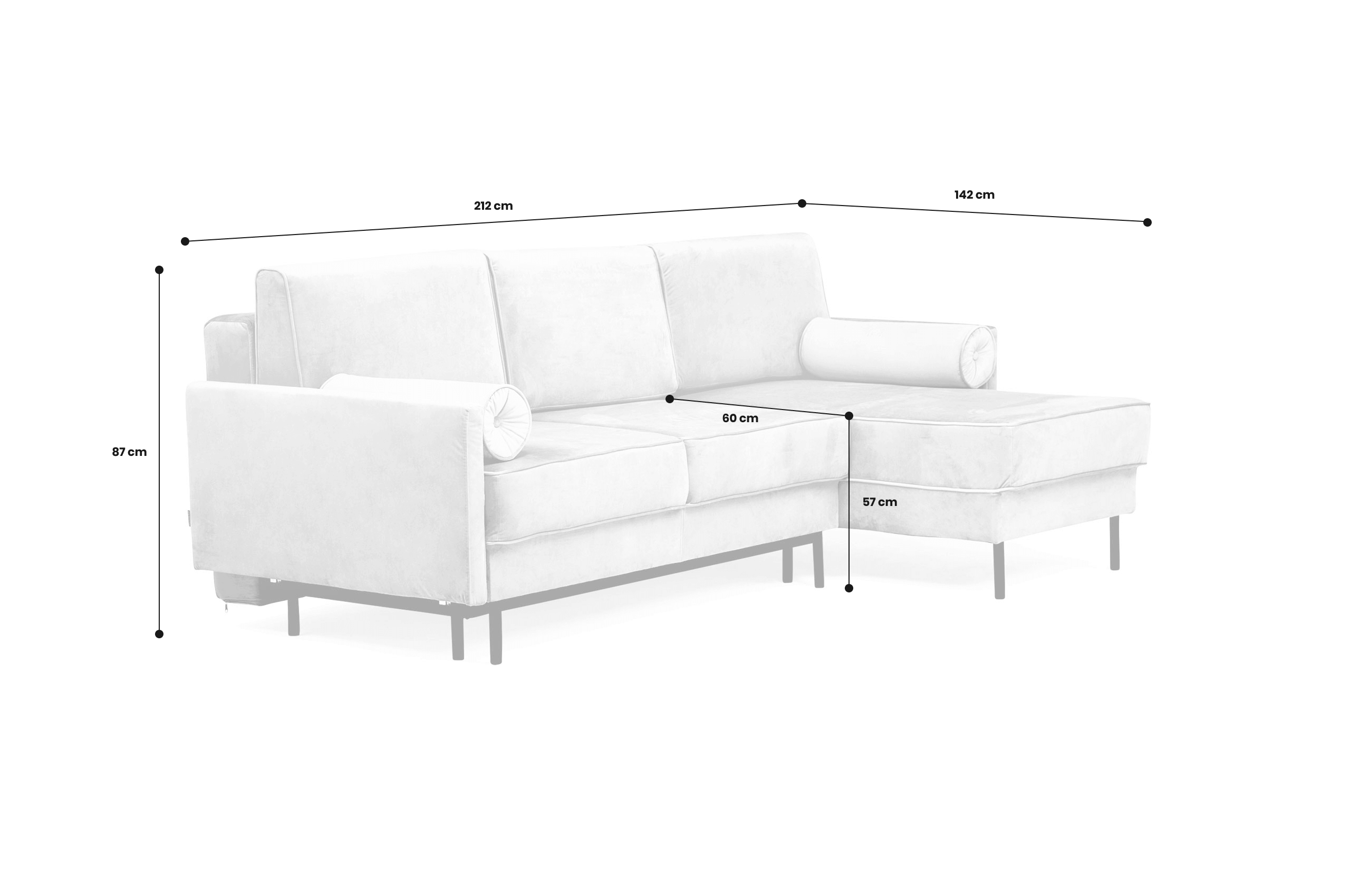 Ecksofa Universal Adele