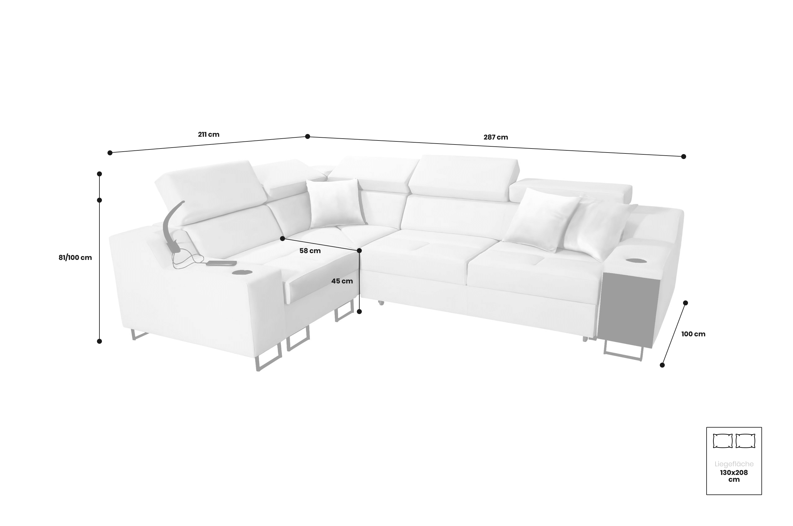 Ecksofa Alicante II