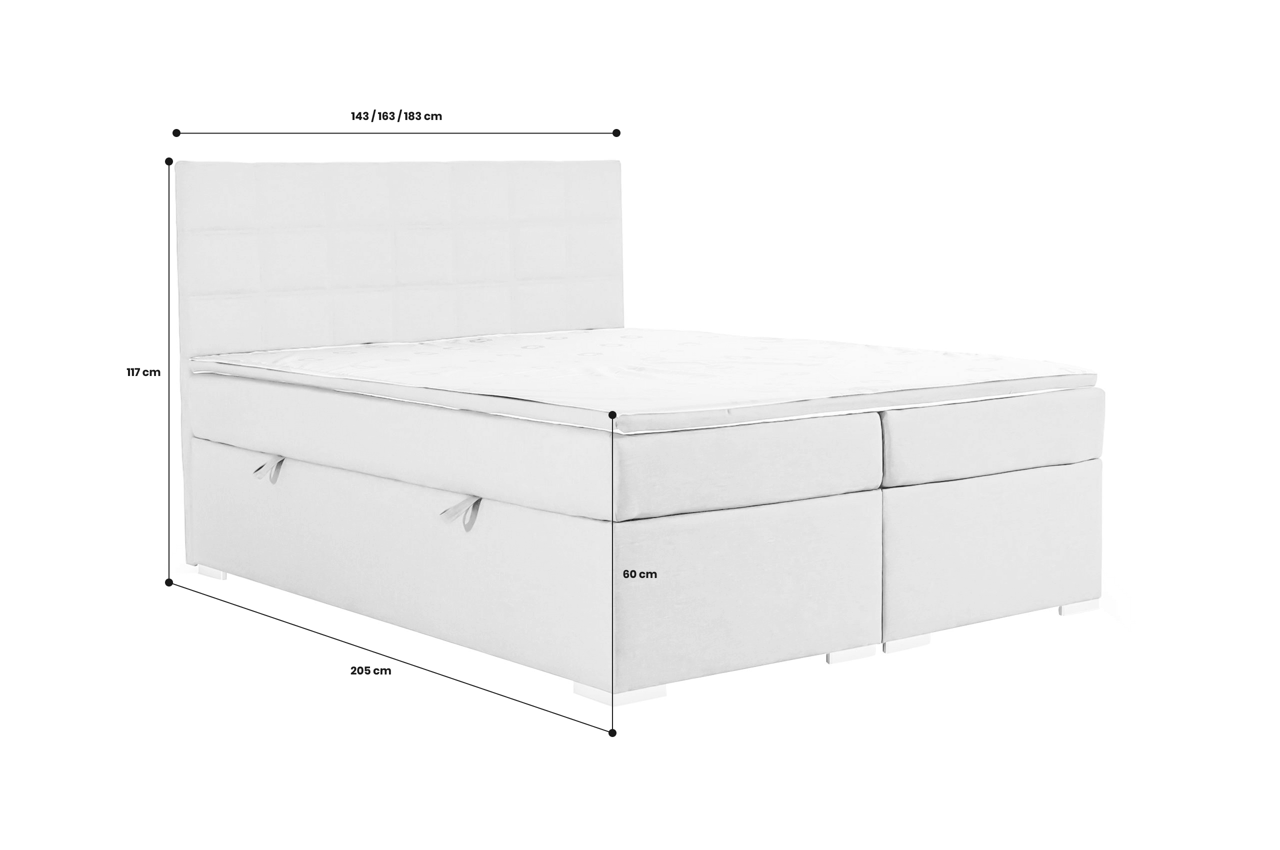 Boxspringbett 180x200 Alice