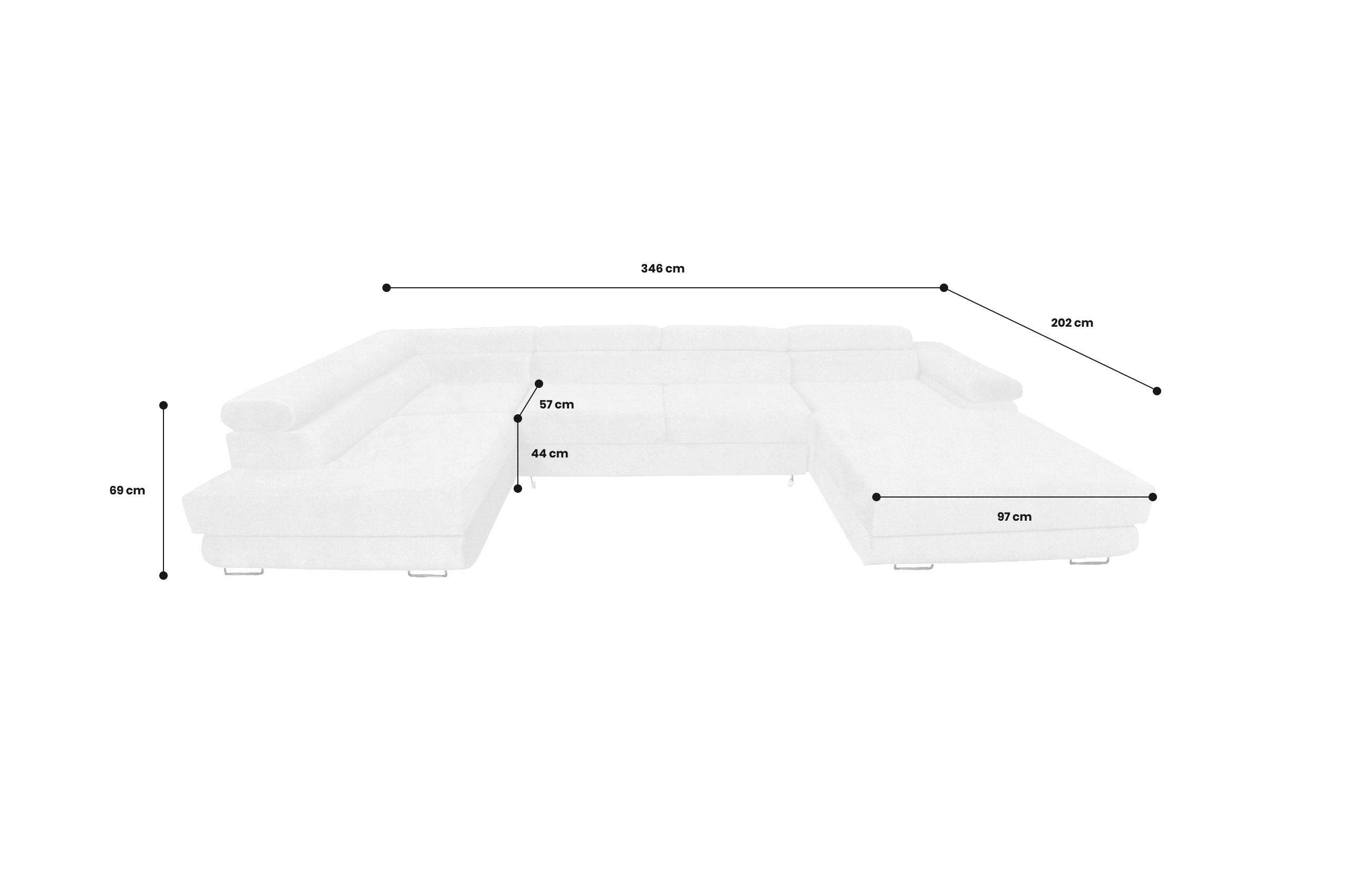 Wohnlandschaft Amaro-P