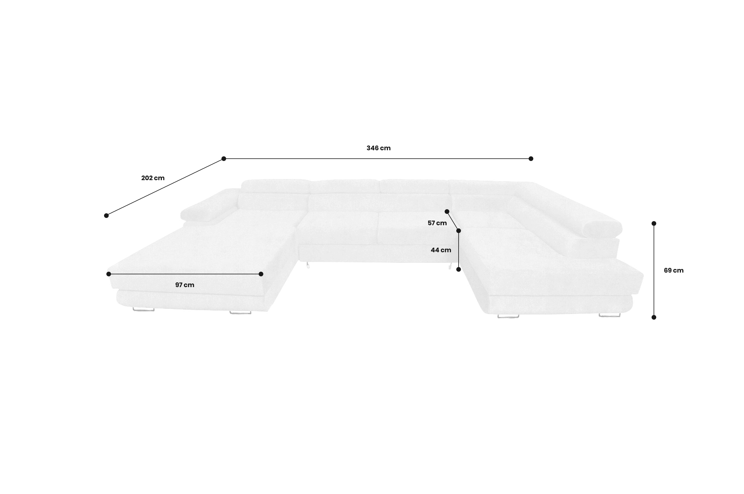 Wohnlandschaft Amaro-P