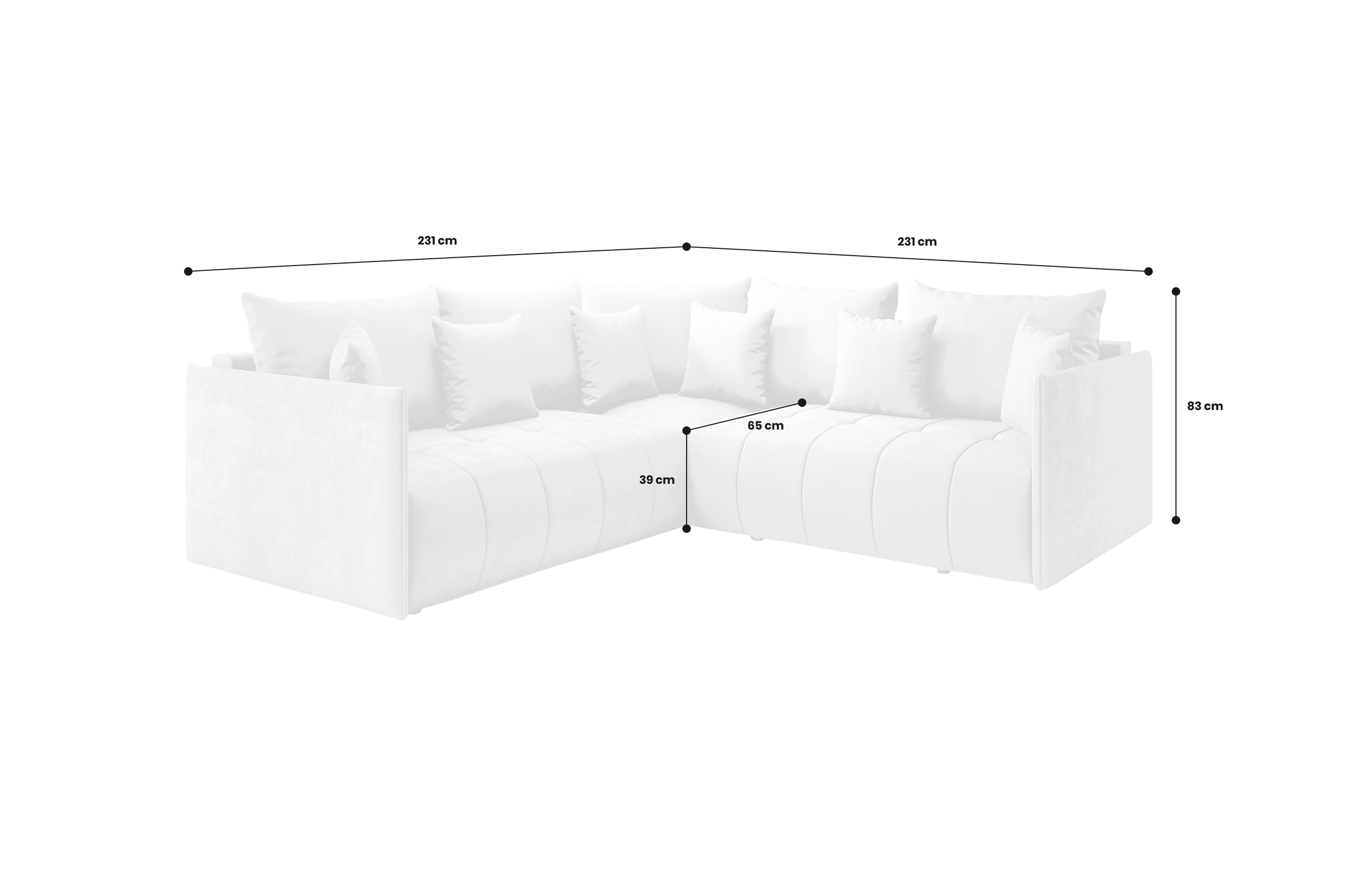Ecksofa Universal Aspen