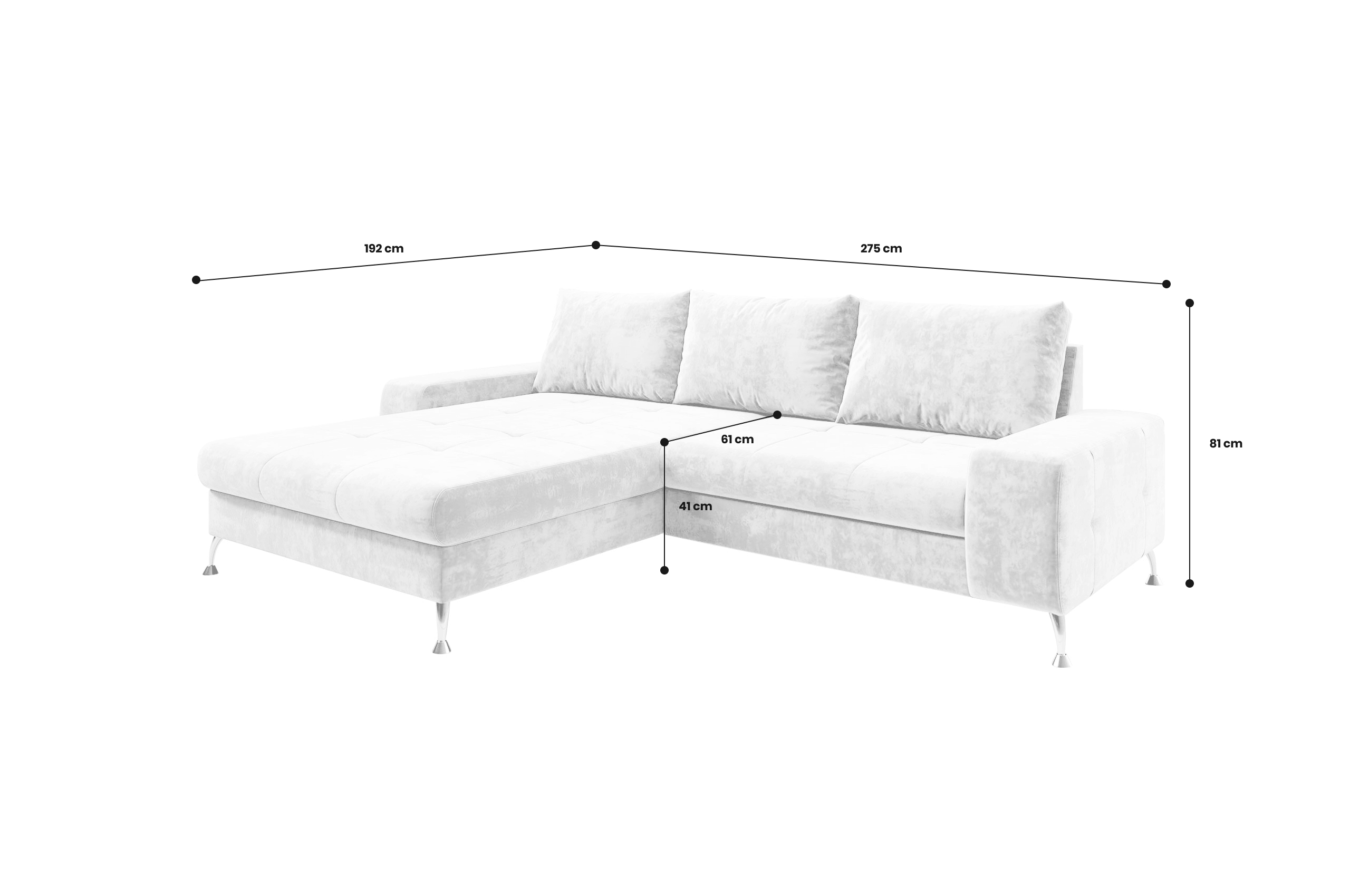 Sofa L-Form Bergamo