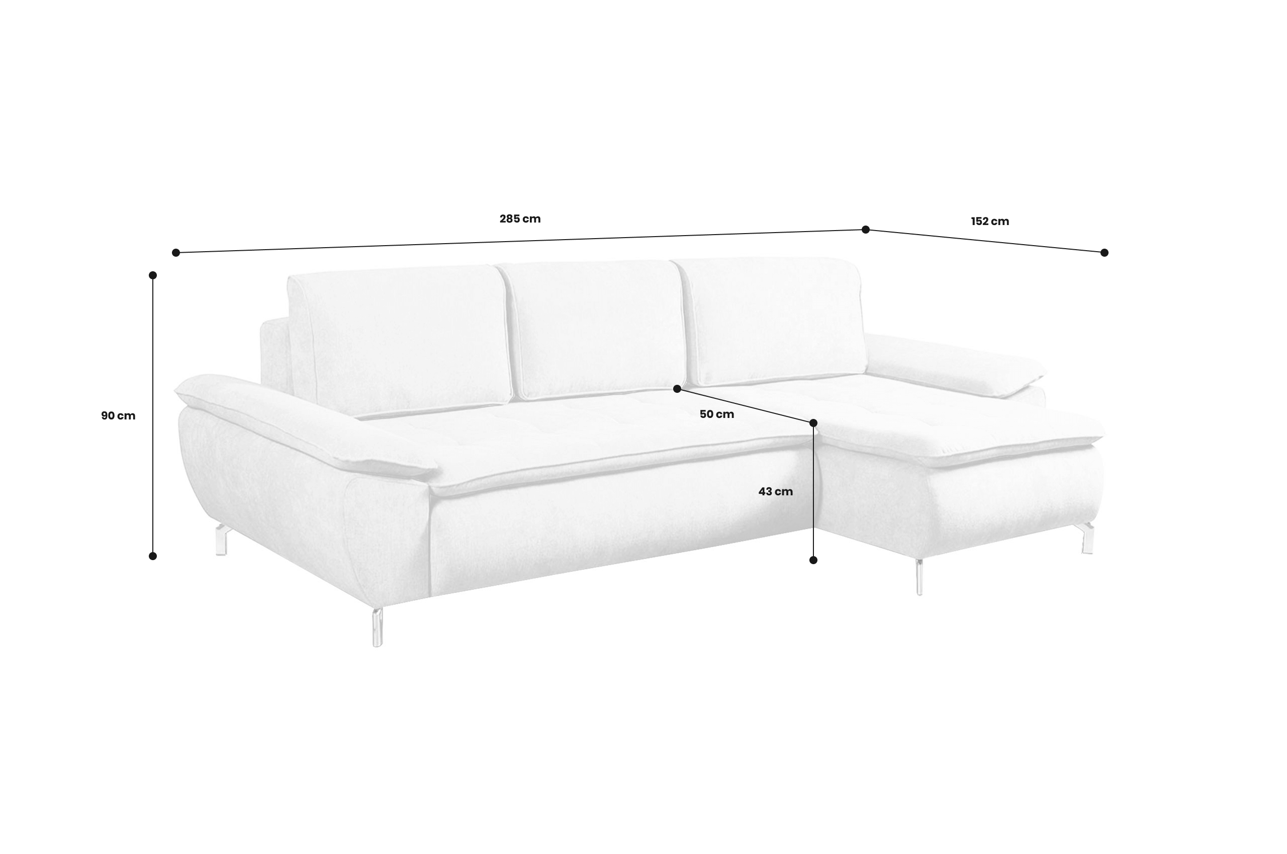 Ecksofa Universal Bergamo I