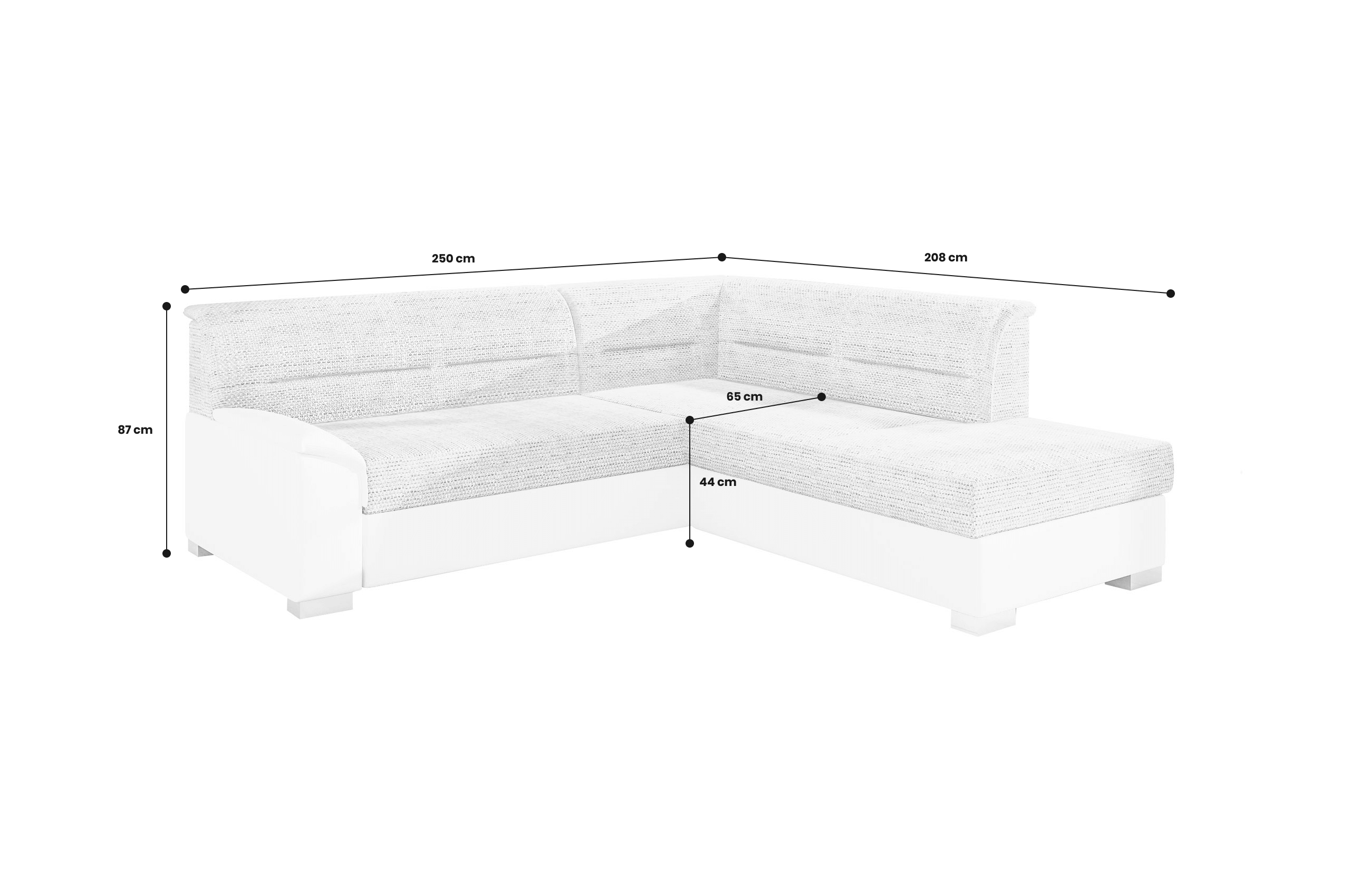 Sofa L-Form Bergen-P