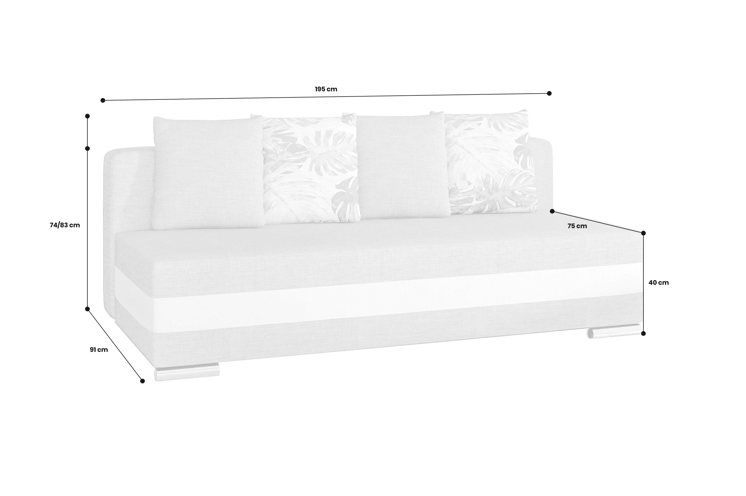 2er-Sofa Calia
