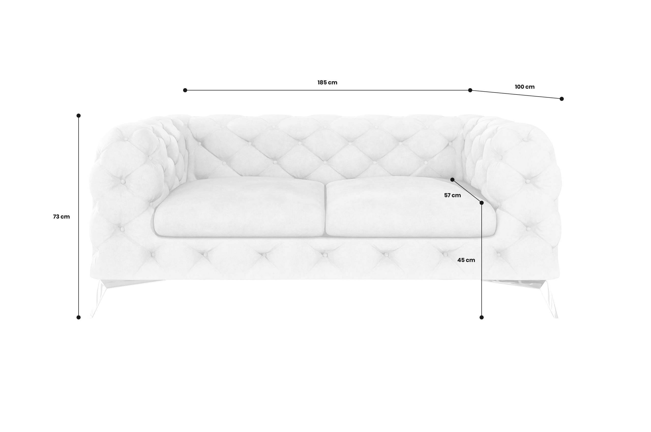 2er-Sofa Chelsea