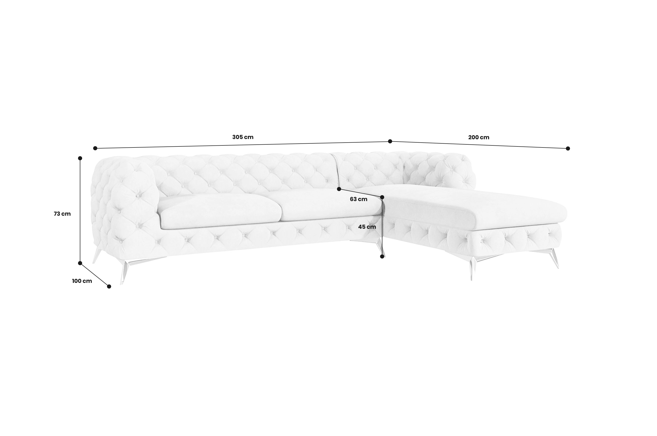 Sofa L-Form Chelsea