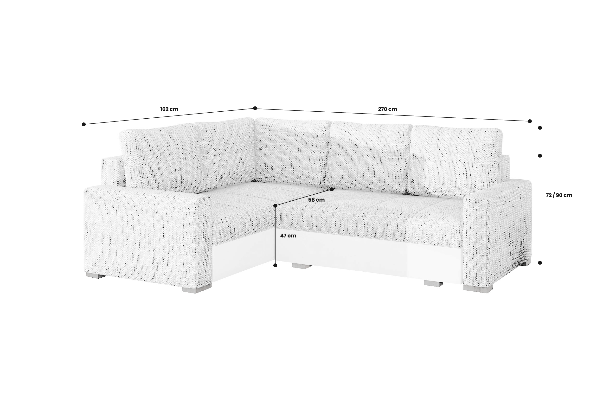 Sofa L-Form Corona-P