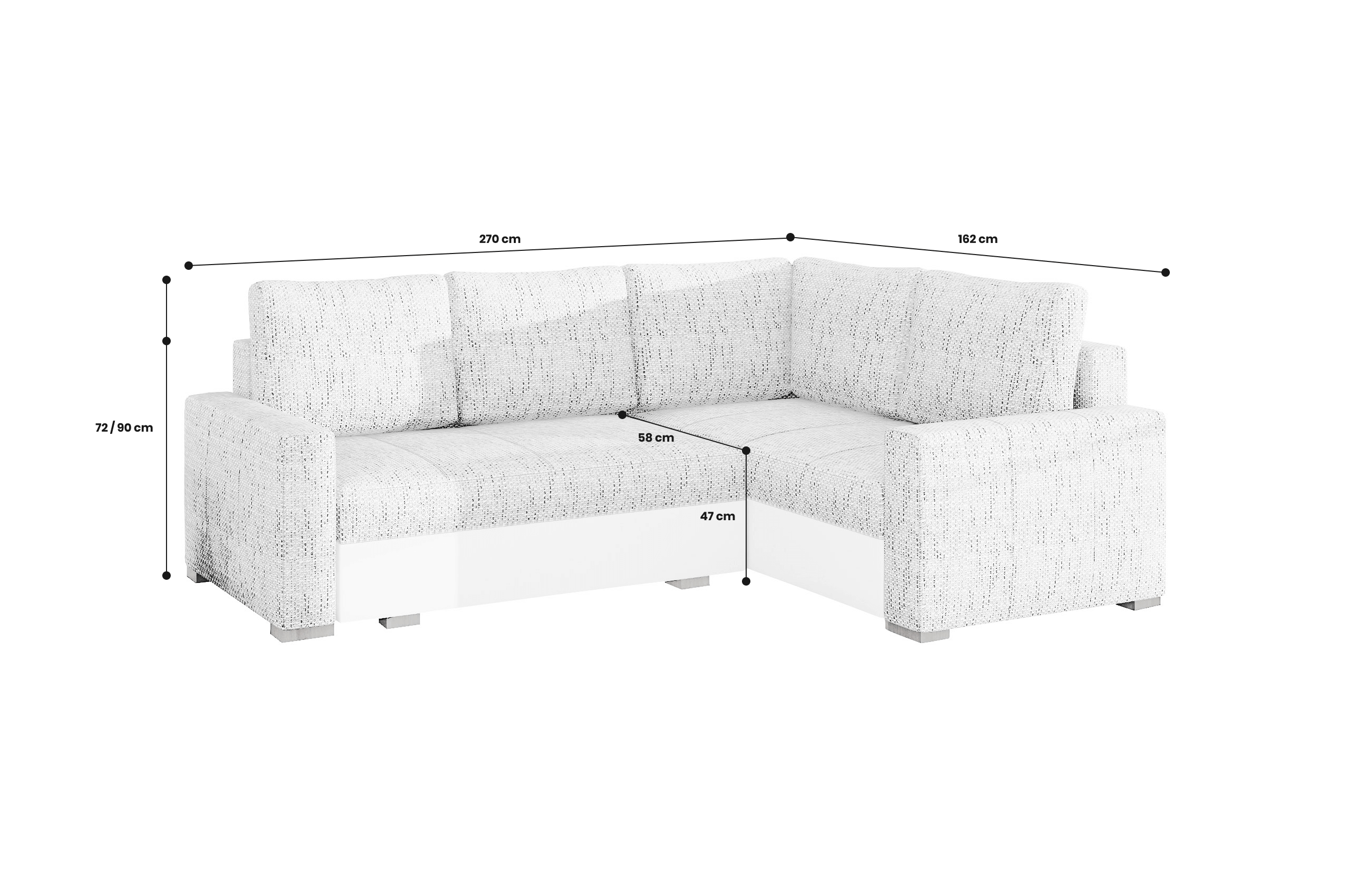 Ecksofa Corona-P
