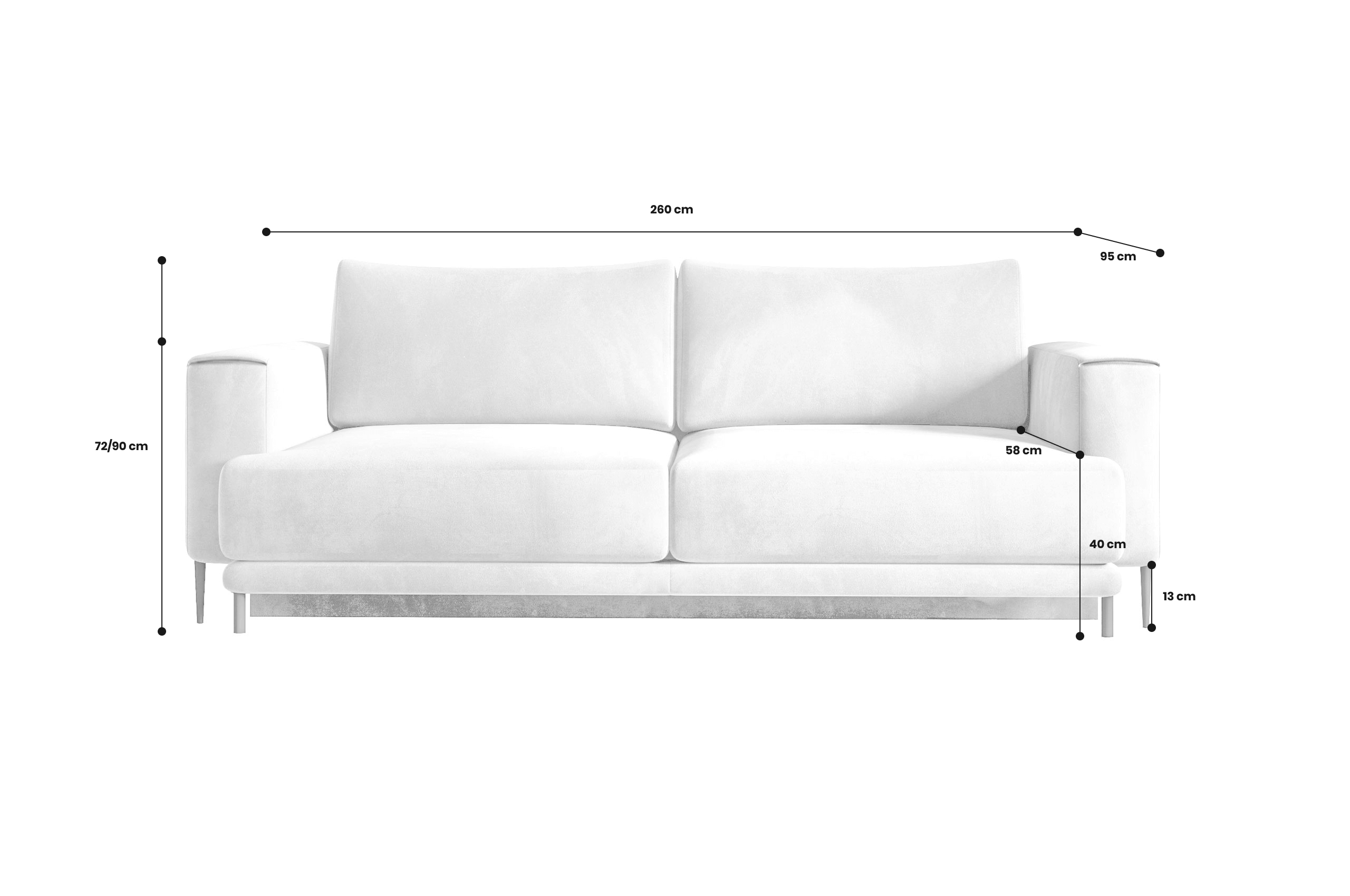 2er-Sofa Dalia