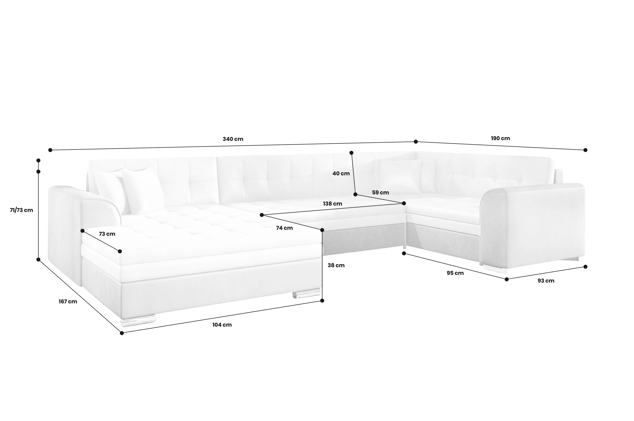 Wohnlandschaft Damario-P