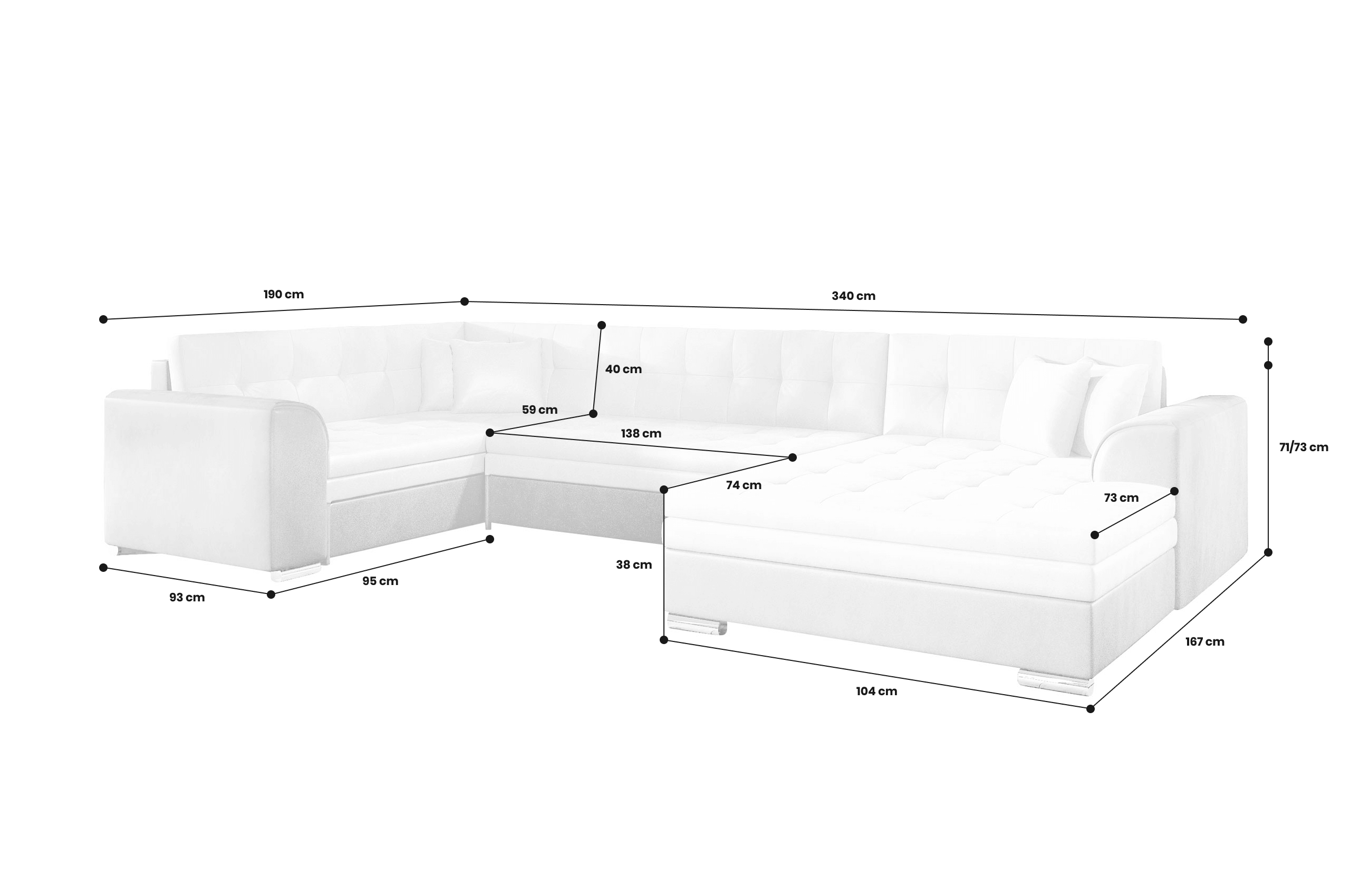 Wohnlandschaft Damario-P