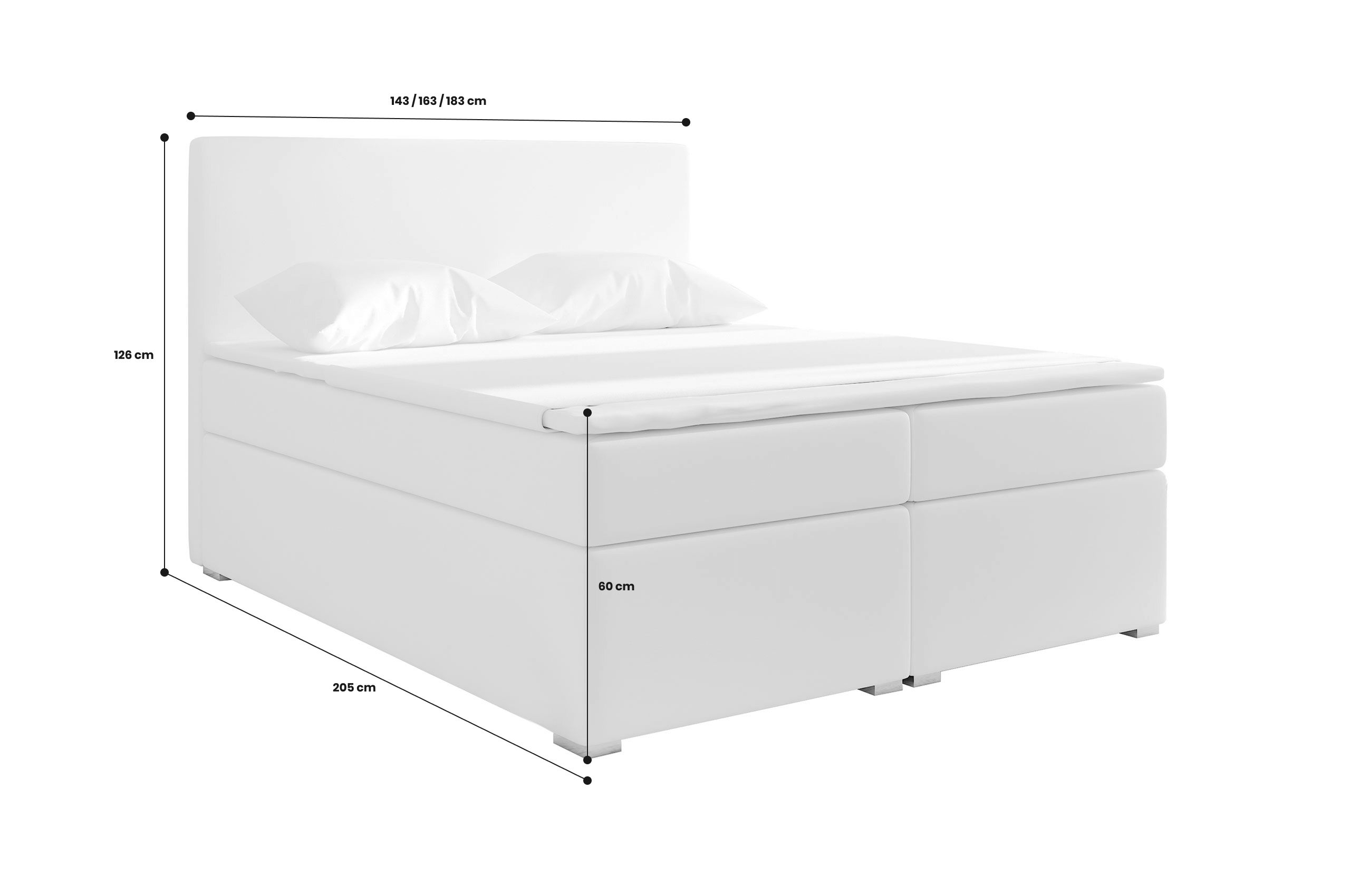 Boxspringbett 180x200 Divalo