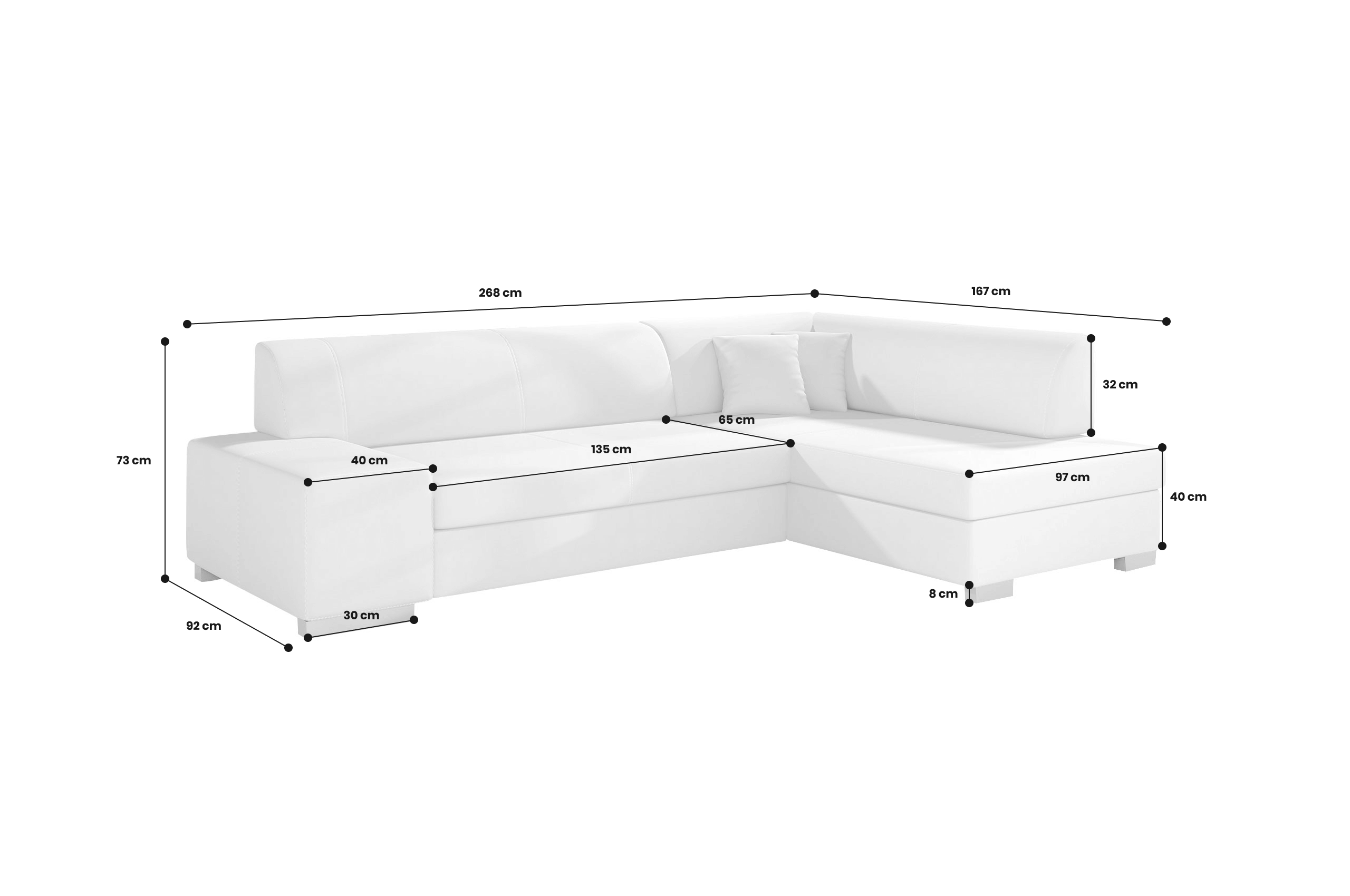 Sofa L-Form Fabio-P