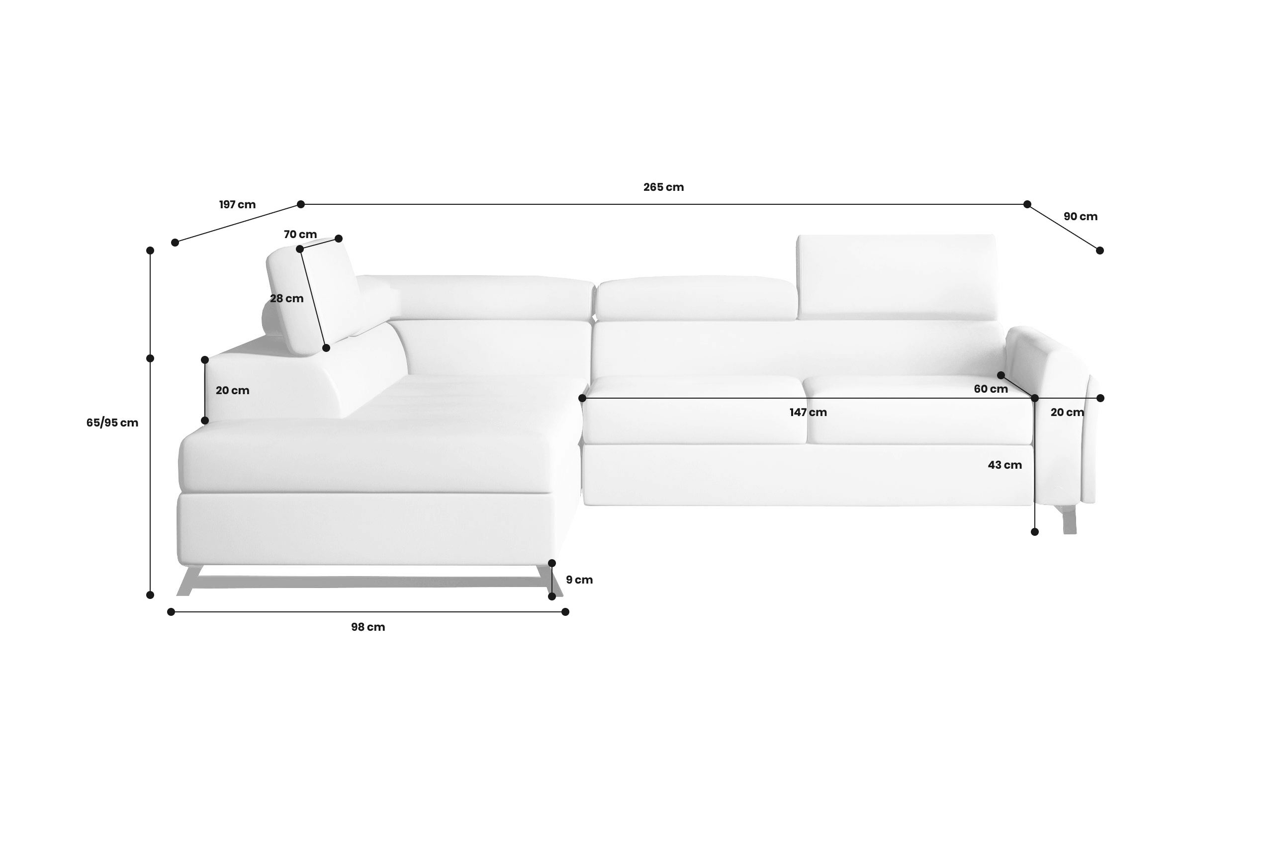 Sofa L-Form Kairos