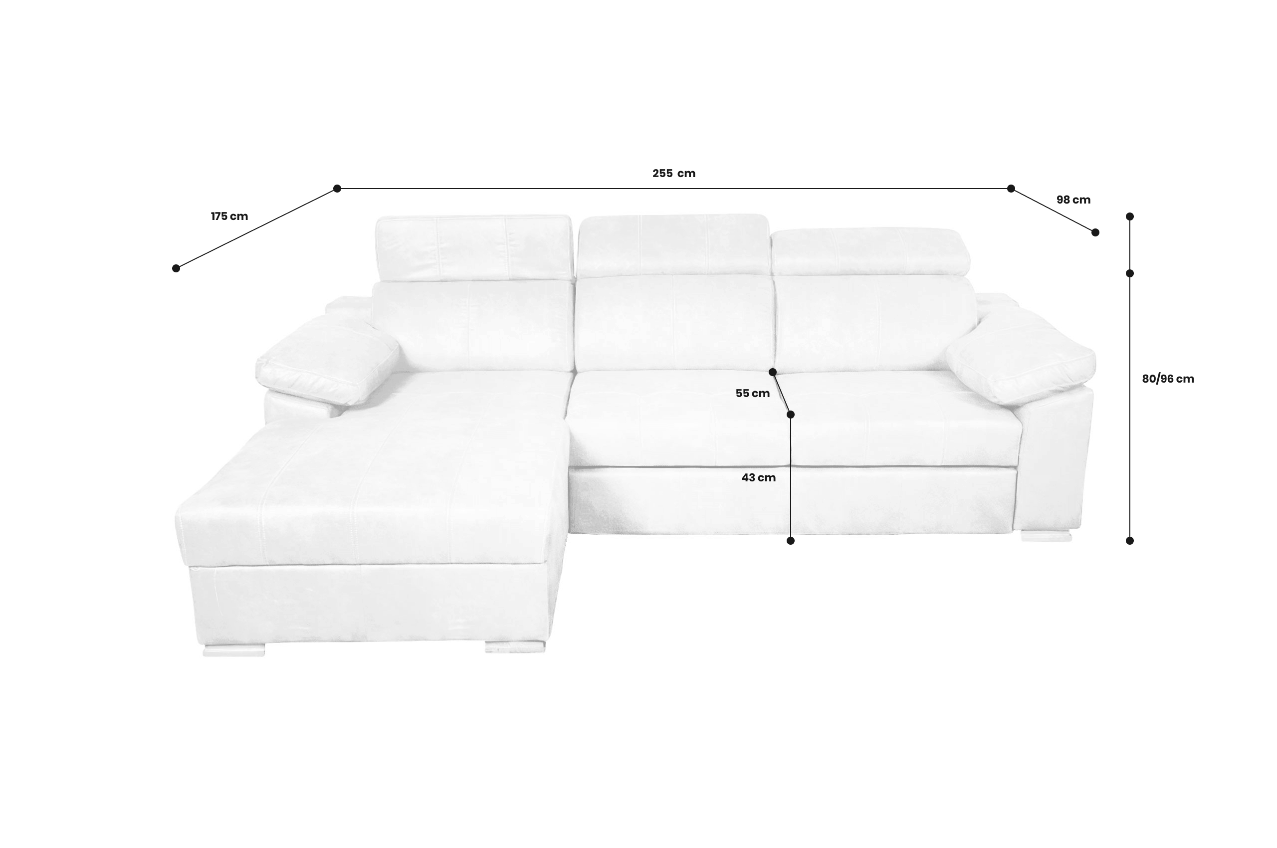 Sofa L-Form Laila-P