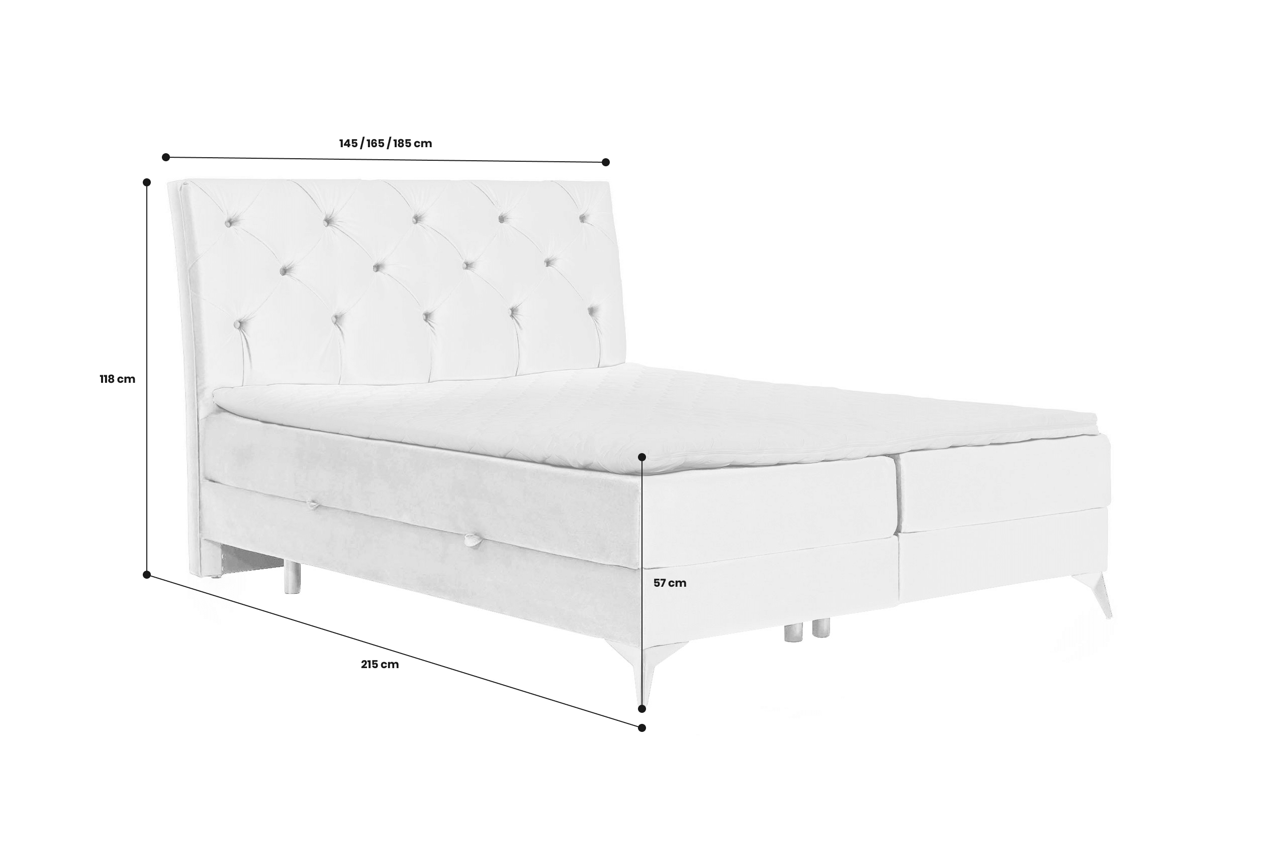 Boxspringbett 180x200 Laos