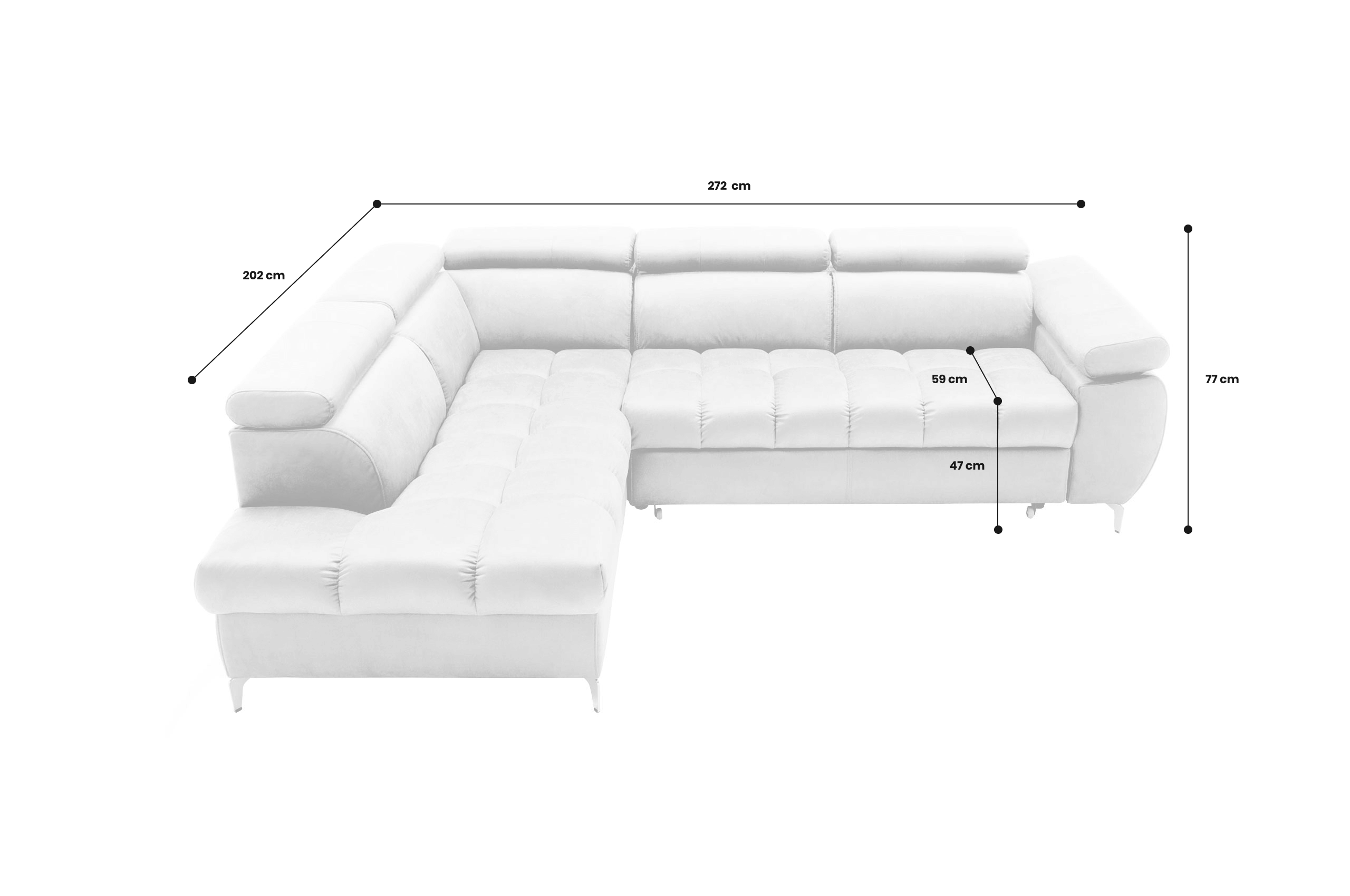 Sofa L-Form Lugano