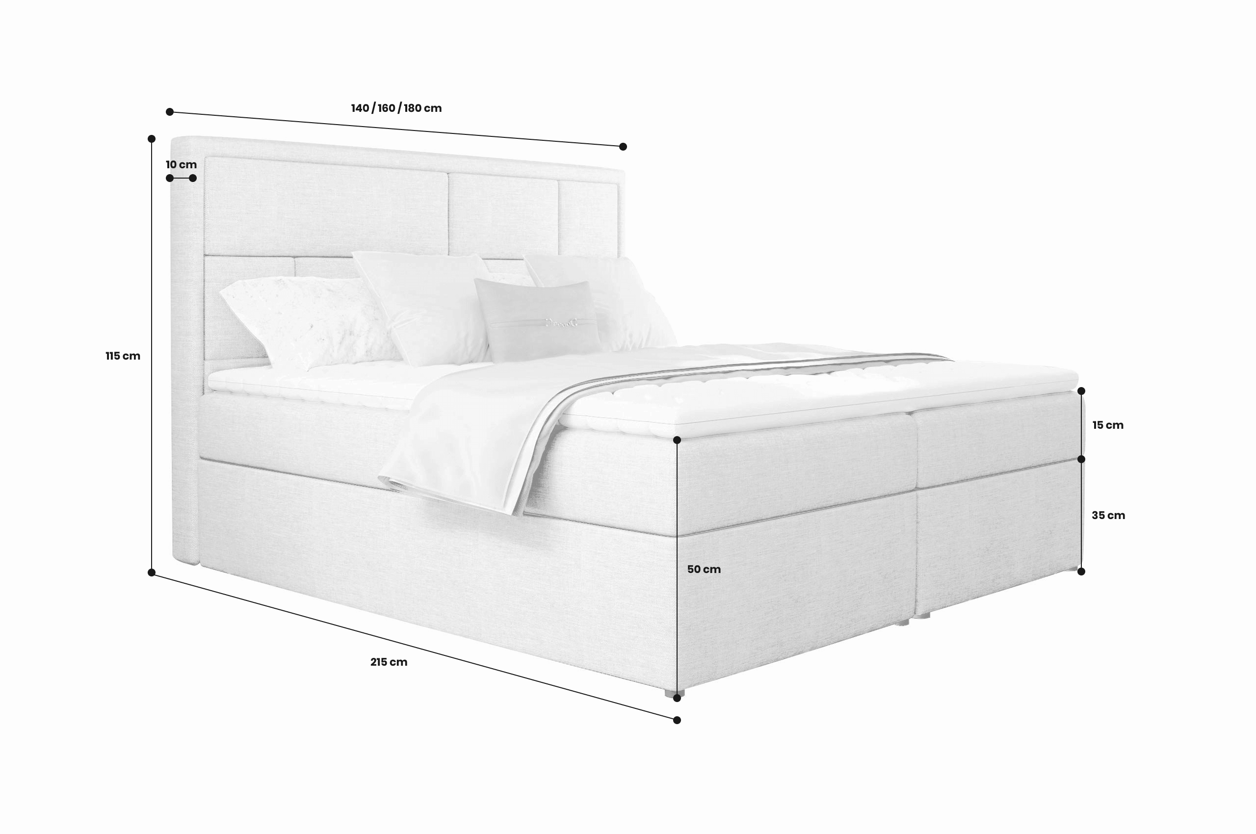 Boxspringbett 160x200 Meron