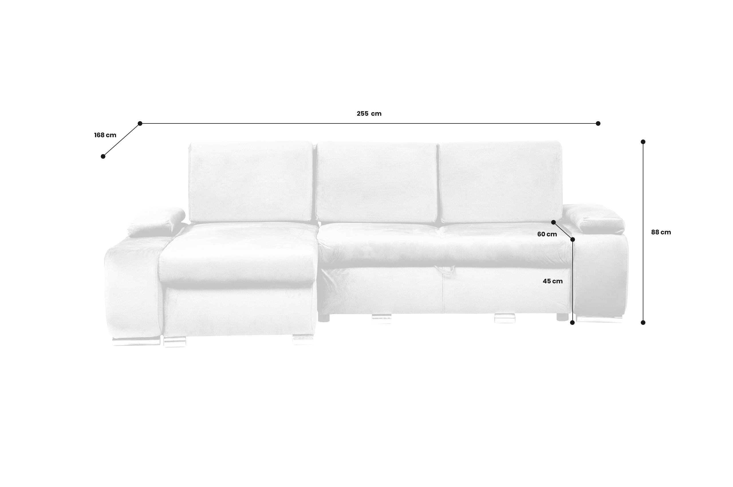 Ecksofa Universal Milan