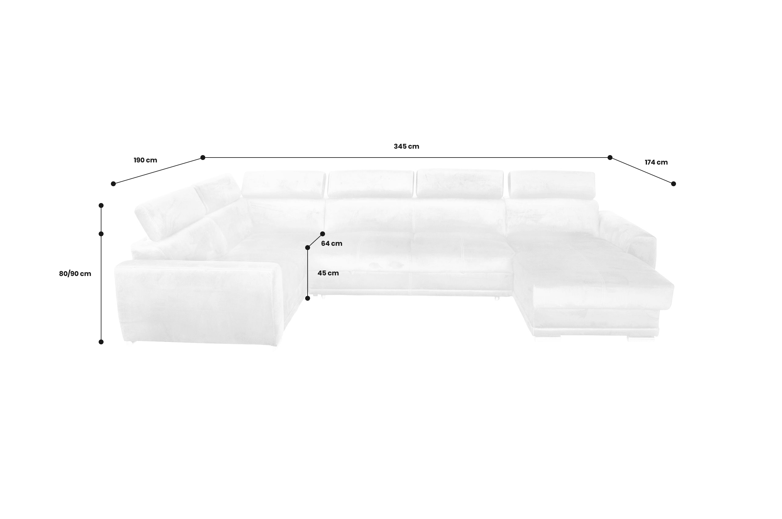 Wohnlandschaft Moon Maxi