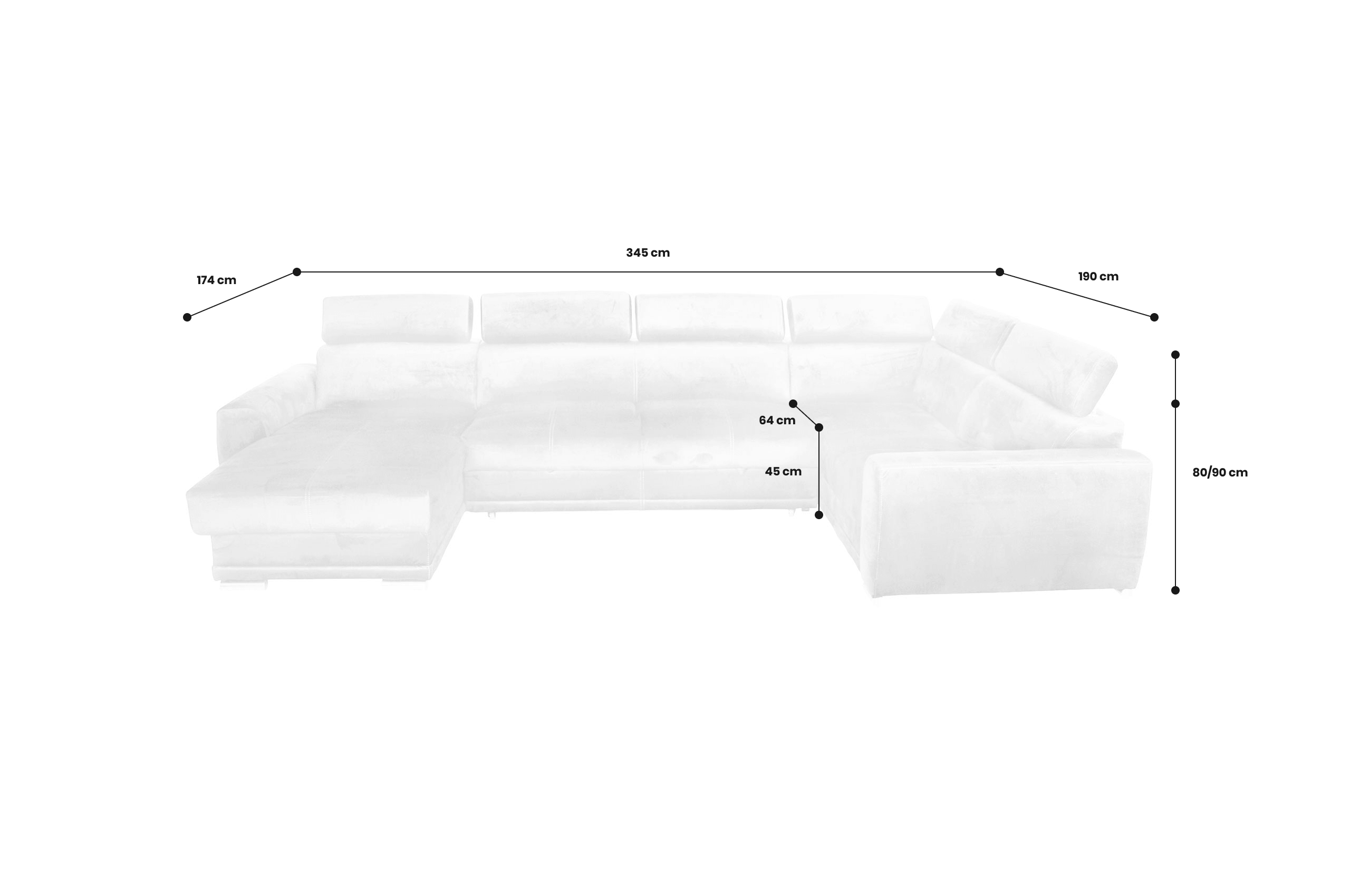 Wohnlandschaft Moon Maxi