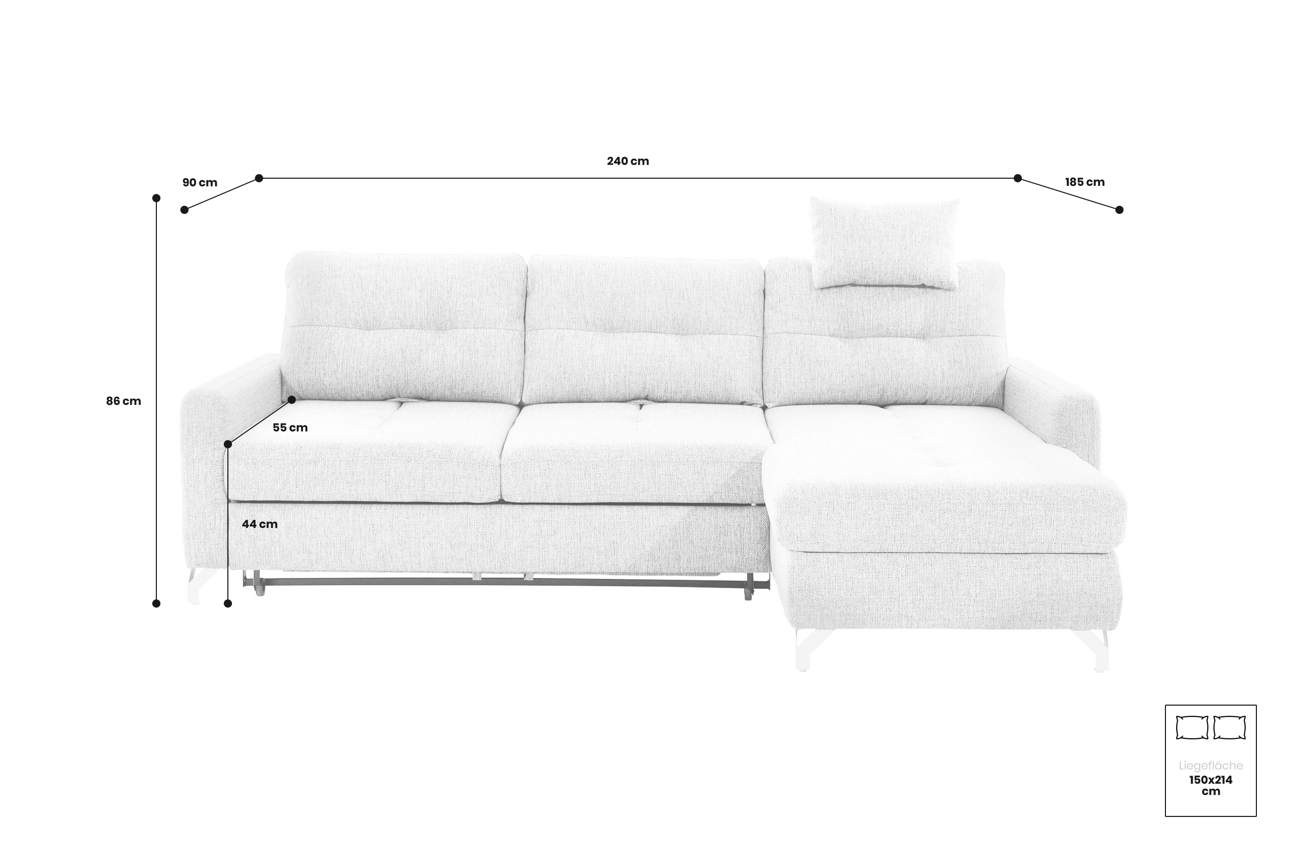Sofa L-Form Nawe
