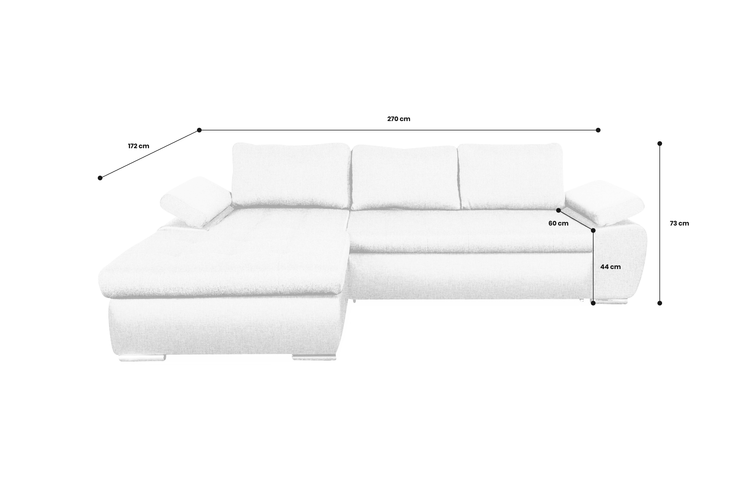 Ecksofa Nolti-P