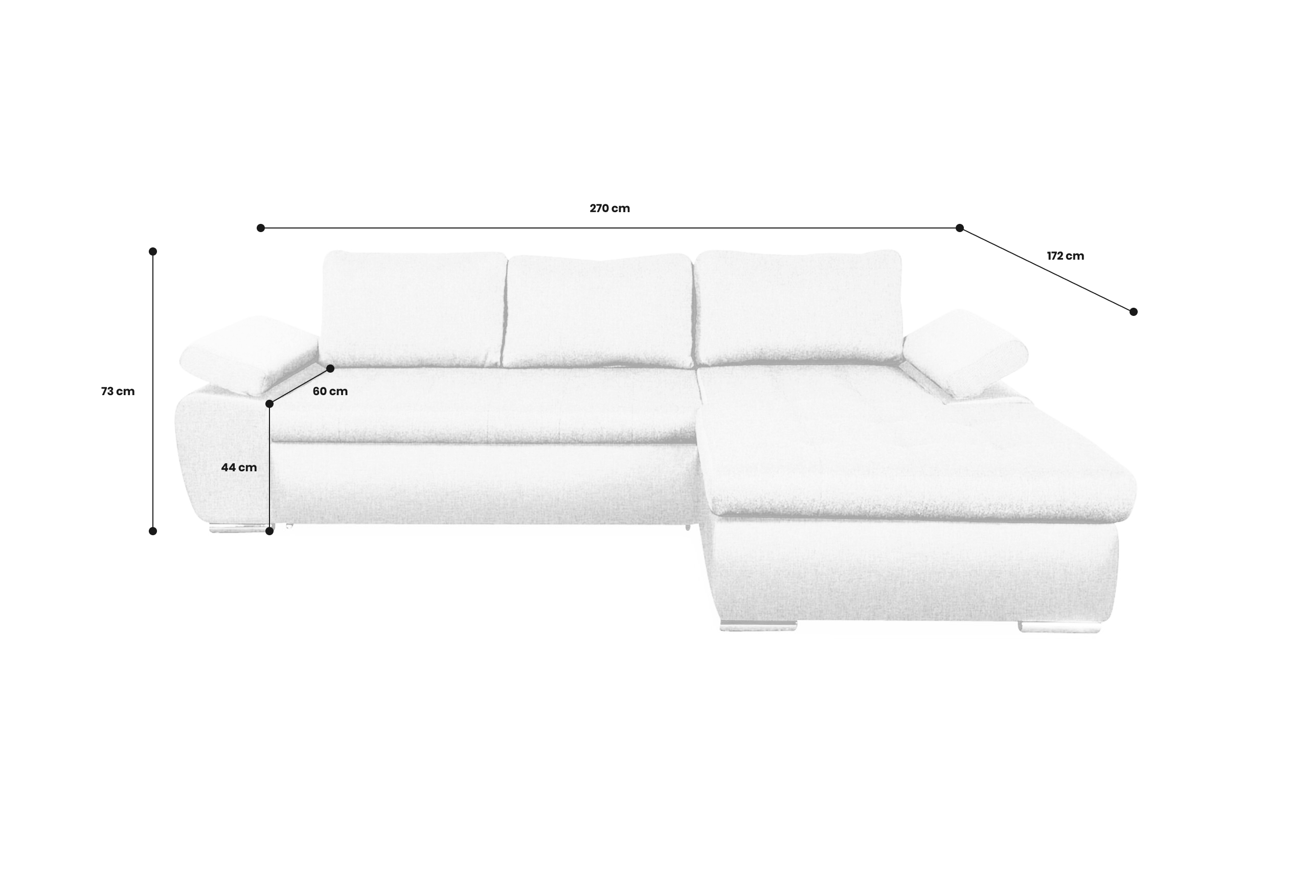 Ecksofa Nolti-P