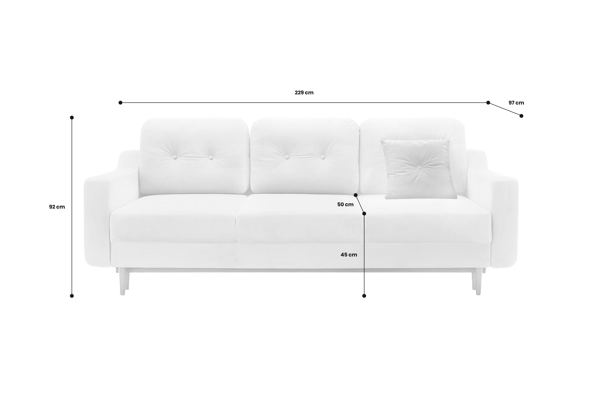 3er-Sofa Olsen
