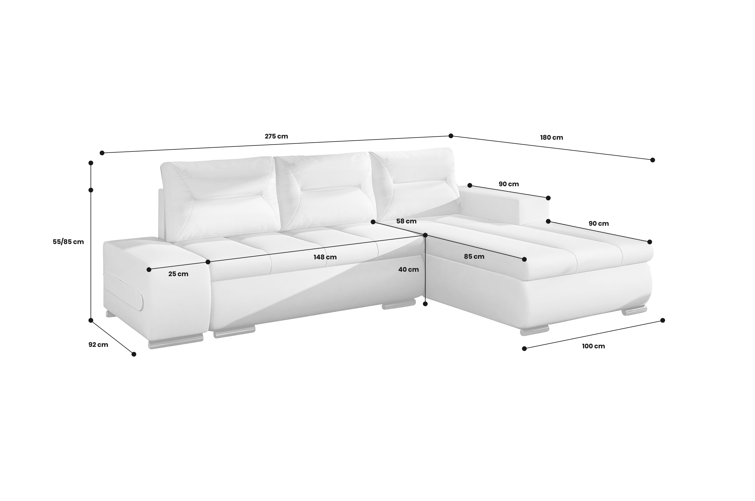 Ecksofa Ottavio-P