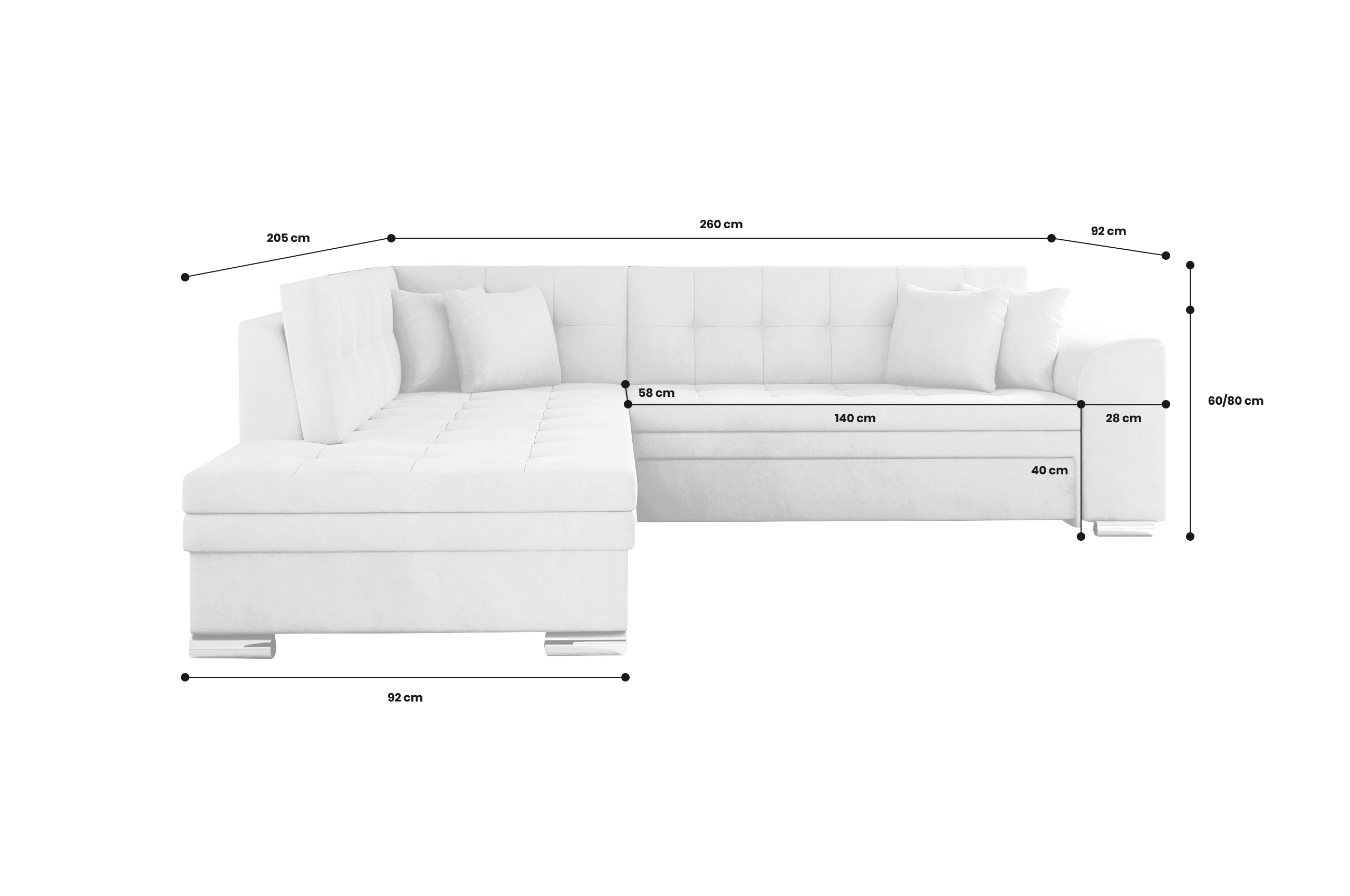 Eckgarnitur Pieretta