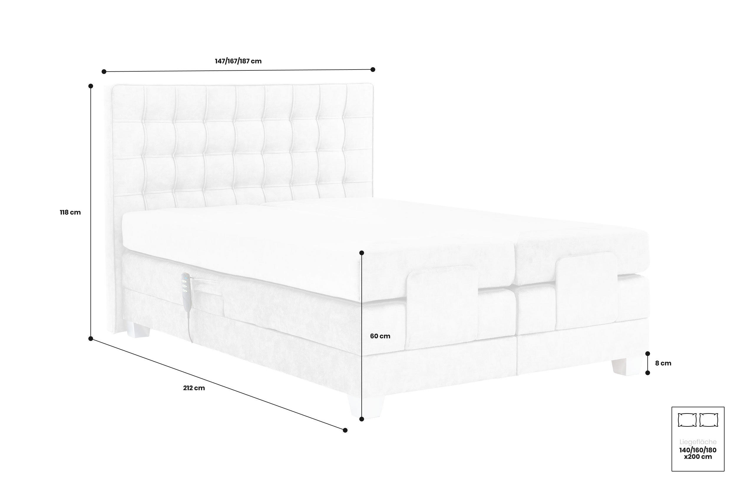 Boxspringbett 180x200 Play