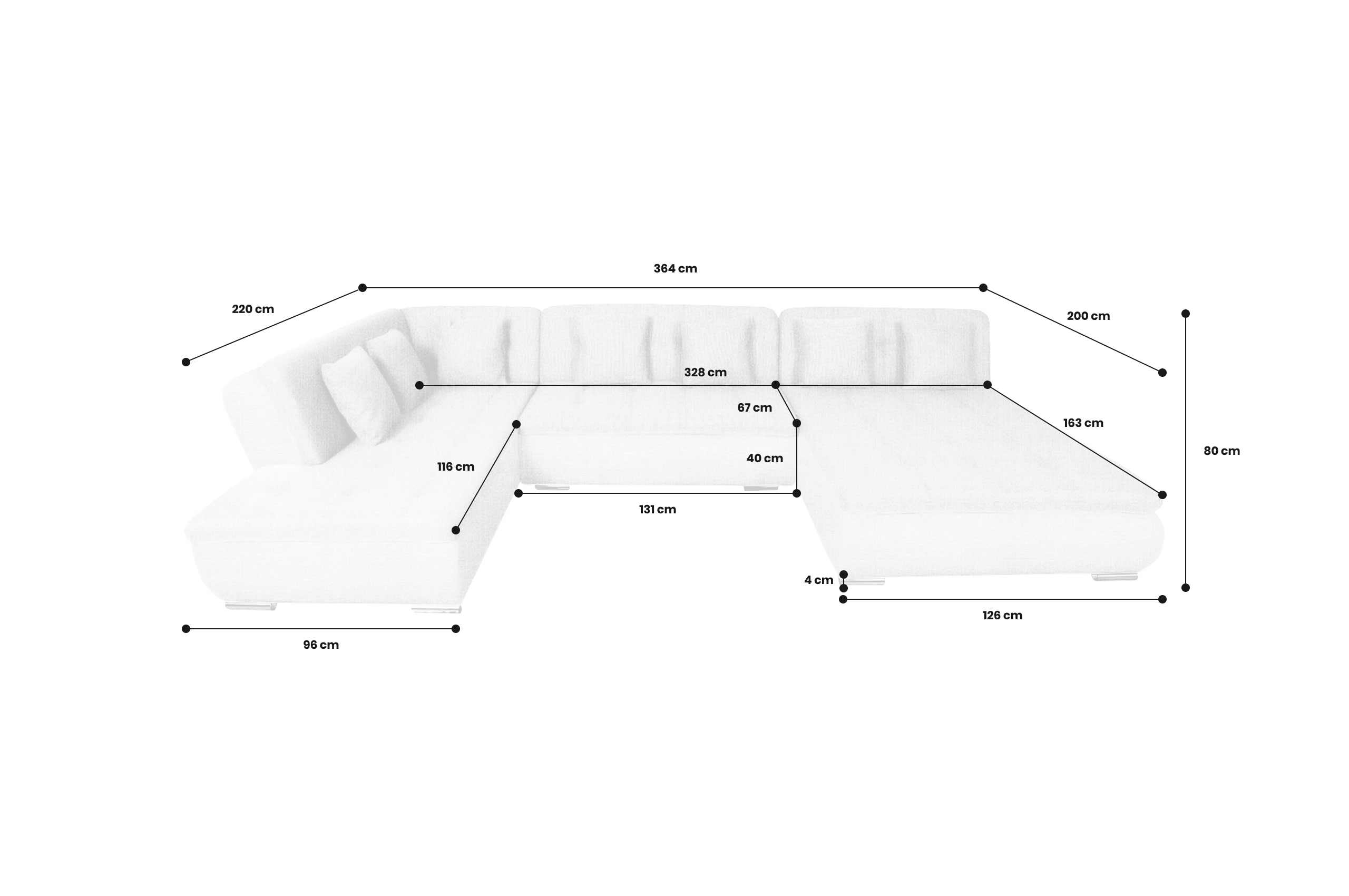 Wohnlandschaft Pool - P