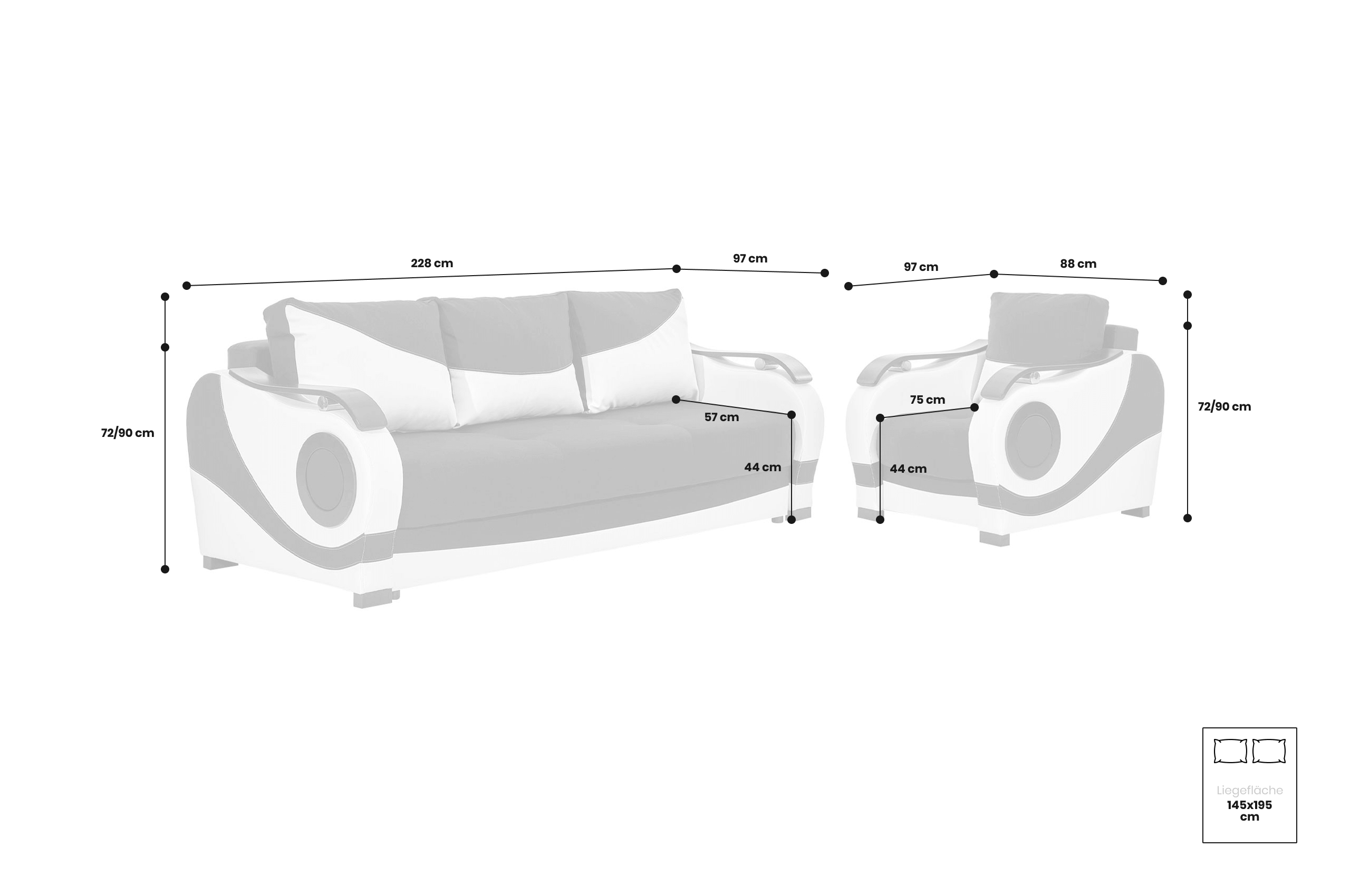 Garnitur 3-1-1 Puerto-P