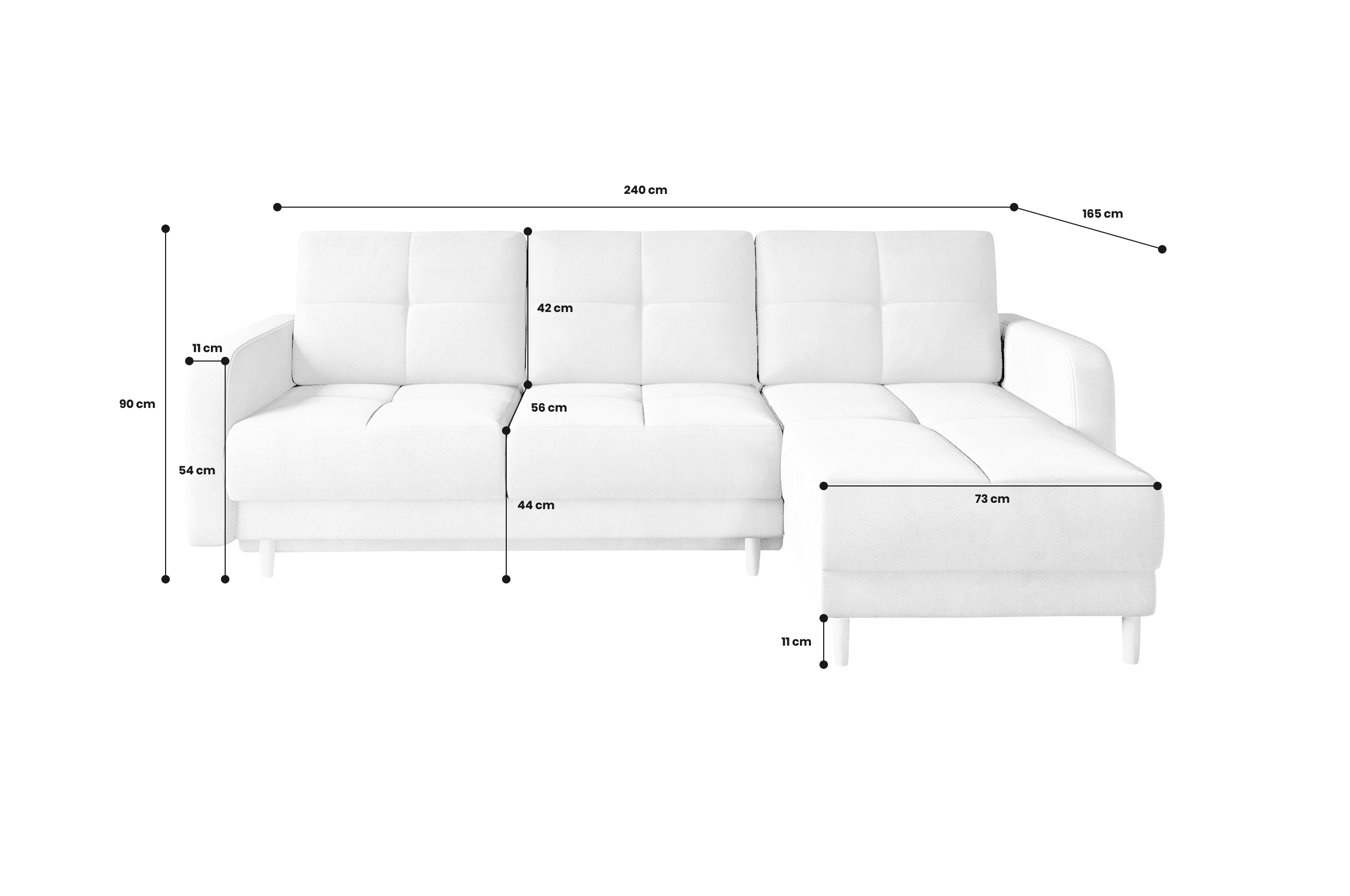Ecksofa Universal Roxi