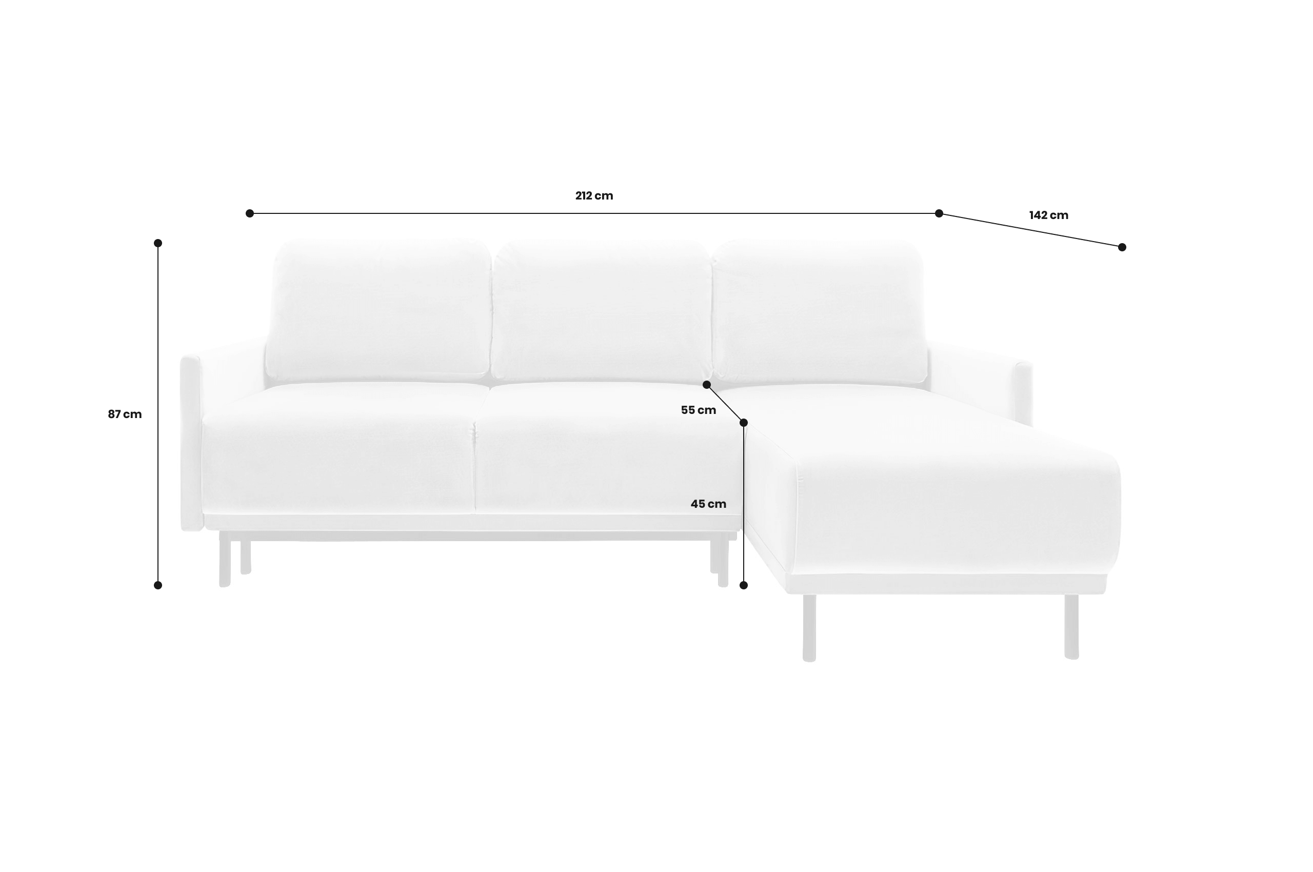 Ecksofa Universal Solo