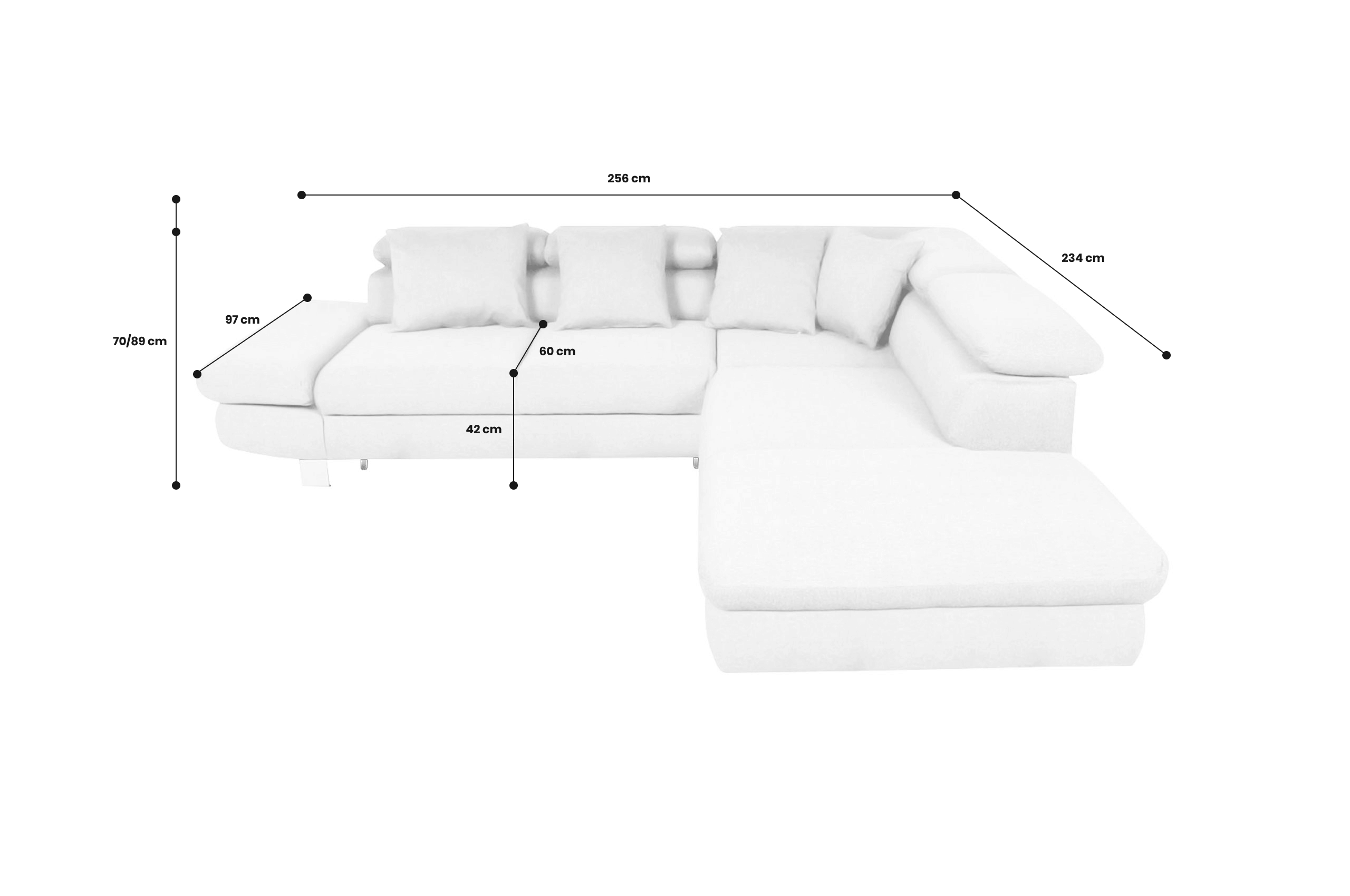 Ecksofa XL Sun-P