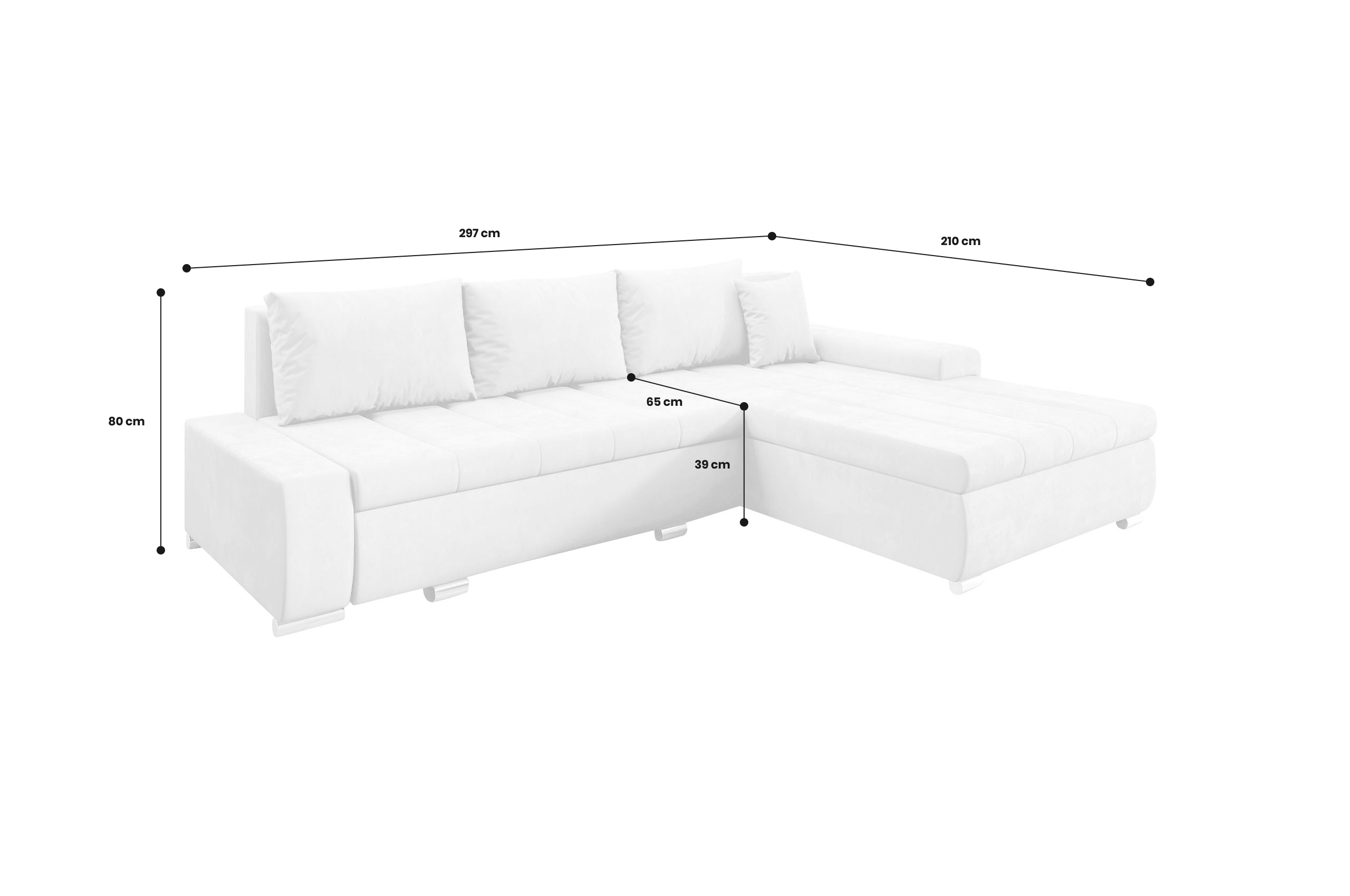Ecksofa Universal Toscania
