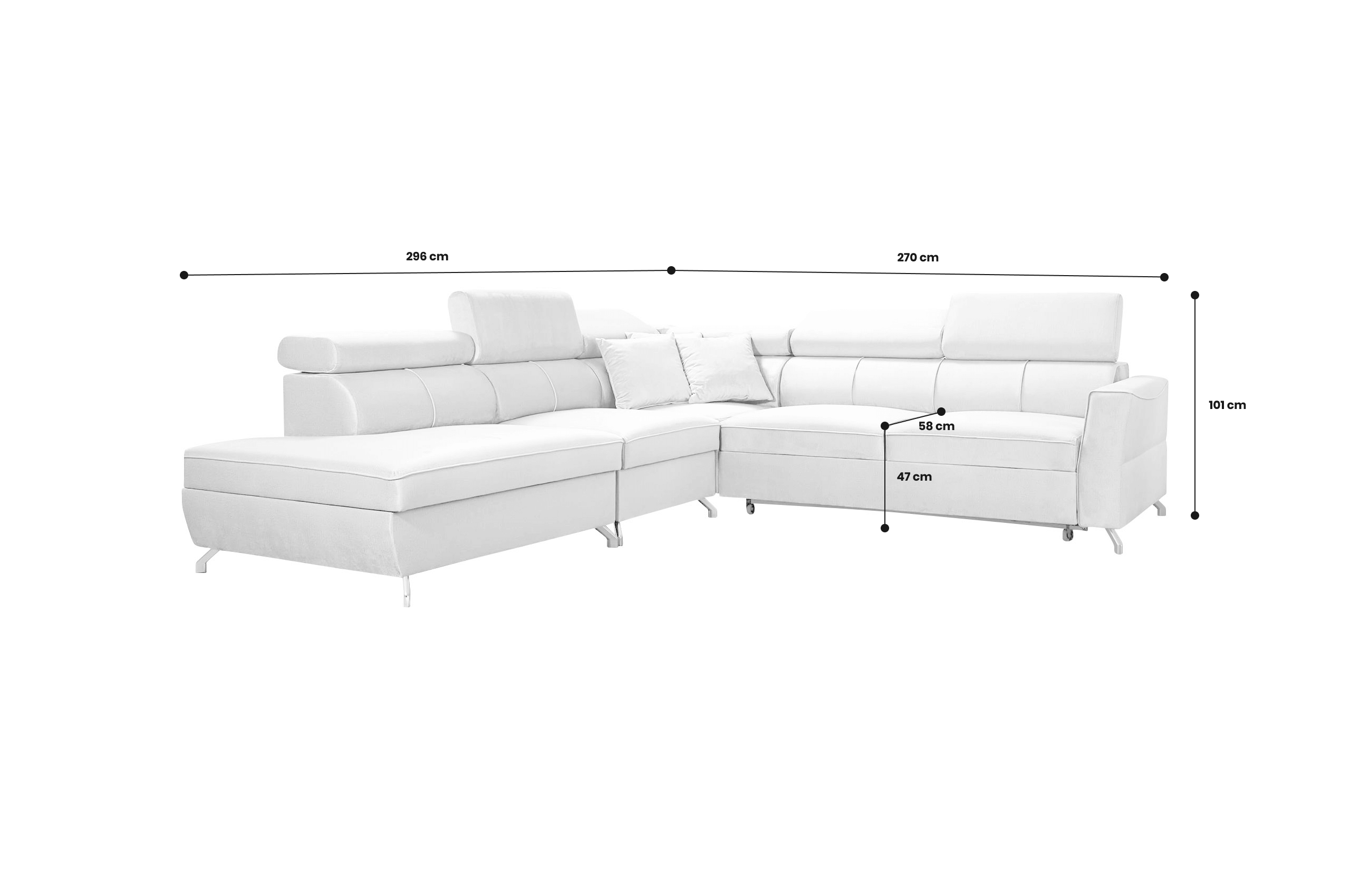 Eckcouch Veneto VIII