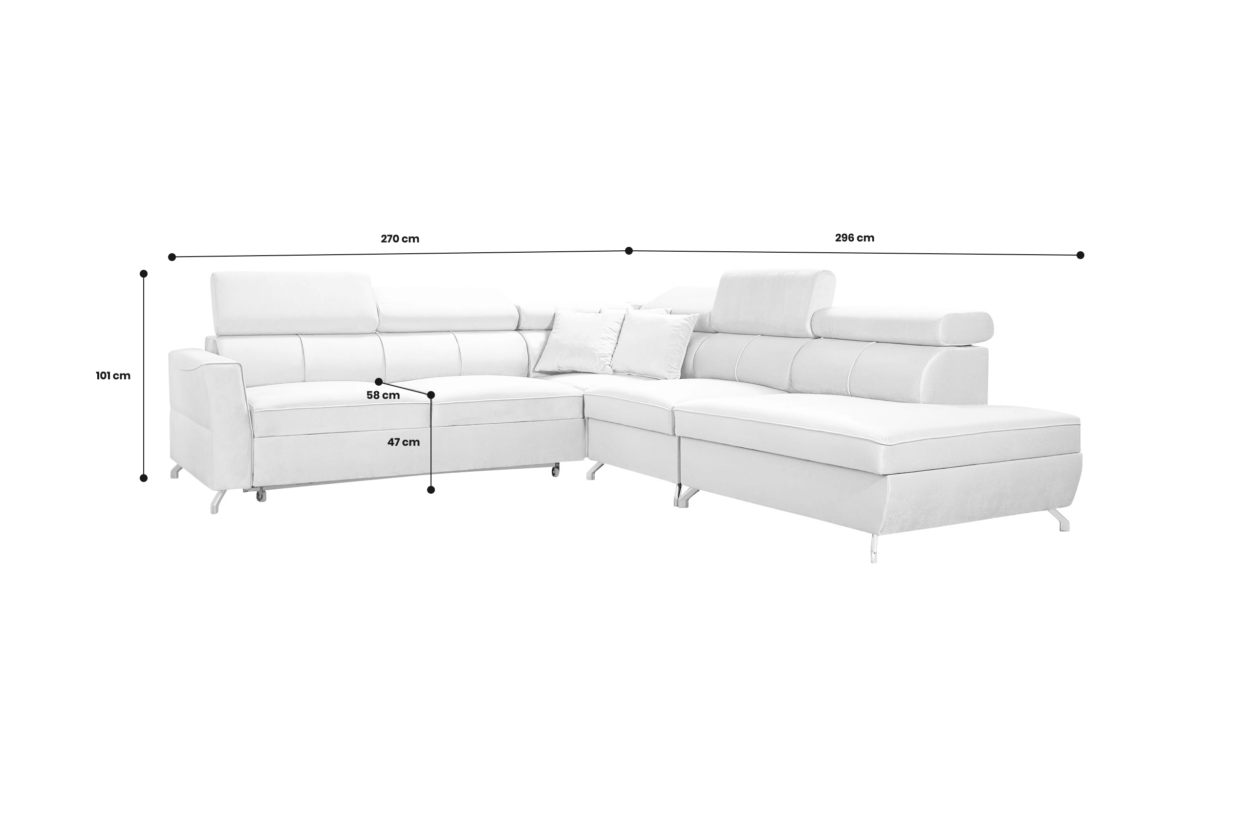 Ecksofa Veneto VIII